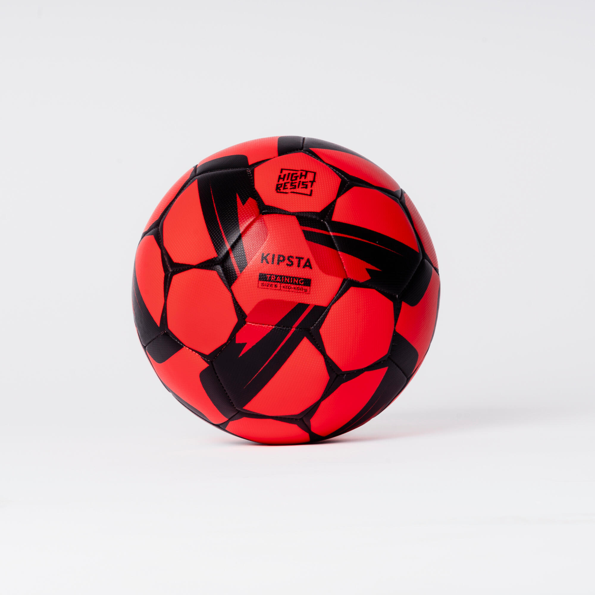 Training Ball Resist Size 5, Machine Stitched, Rubber Coating - Red image