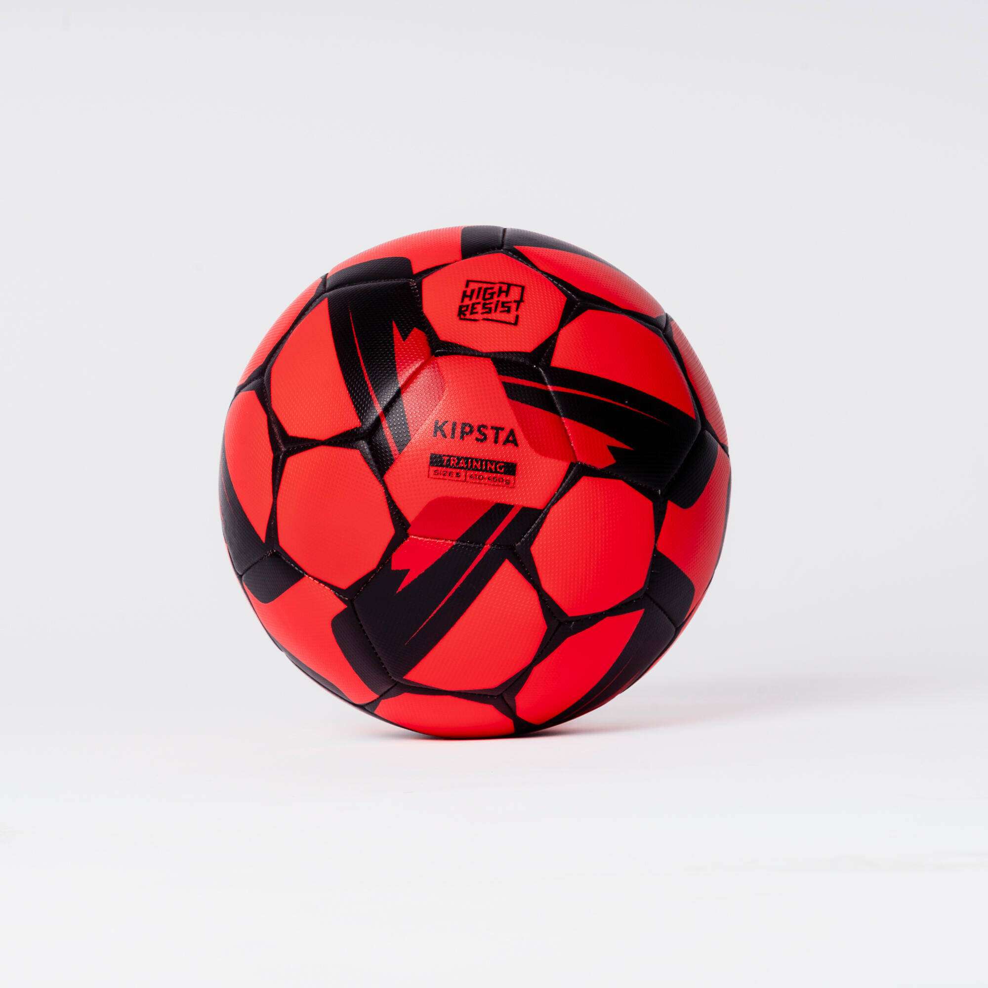 Training Ball Resist Size 5, Machine Stitched, Rubber Coating - Red