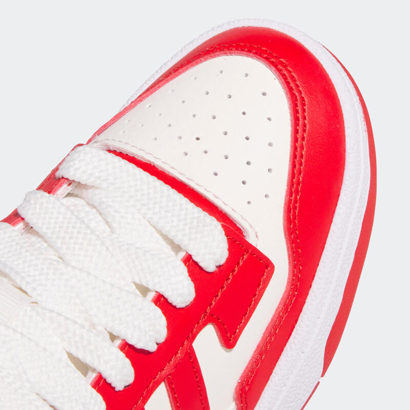 Calçado de Educação Física Criança Rapid Court Low Branco/Vermelho