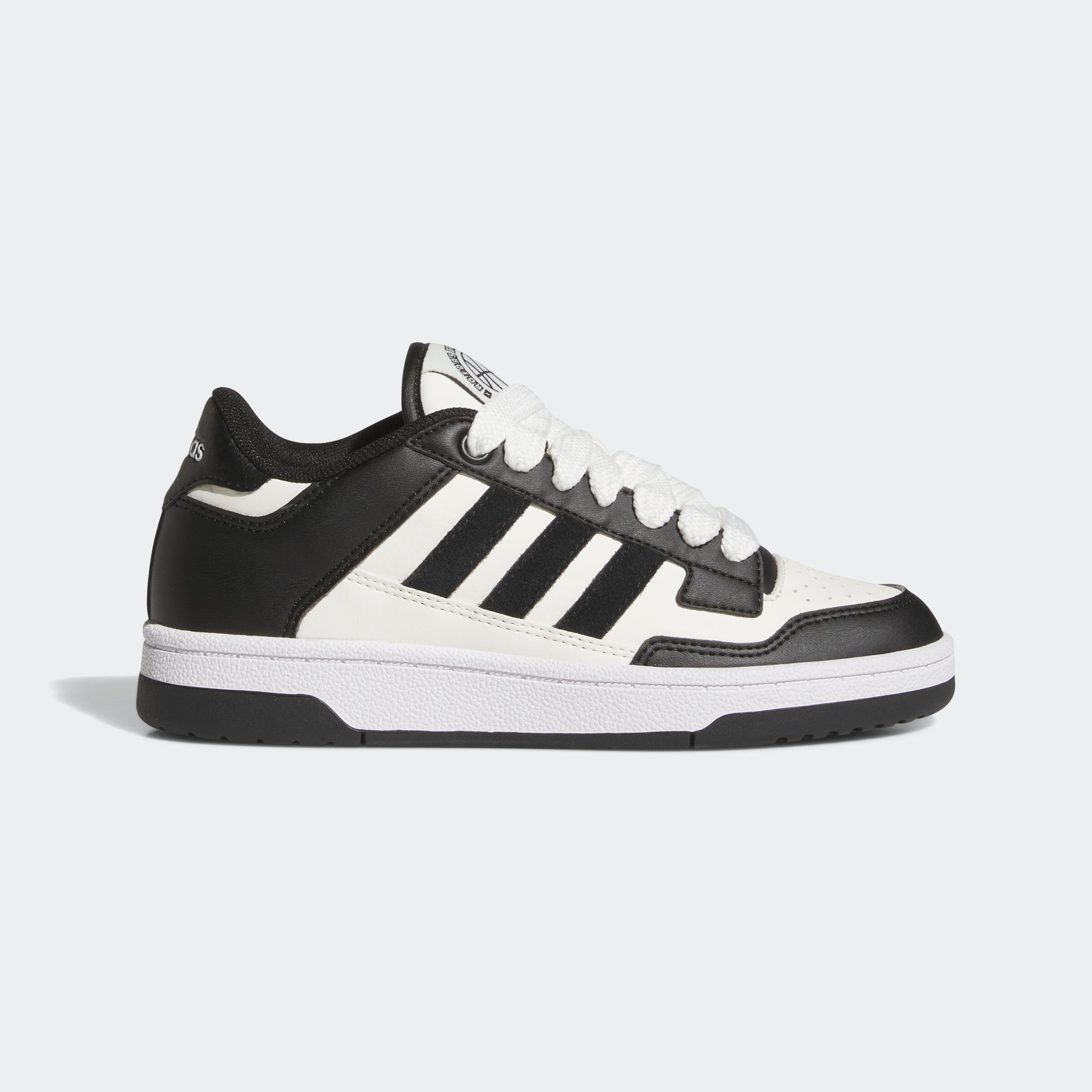 Scarpe da ginnastica ADIDAS bambino RAPID COURT LOW con lacci nere 2/15