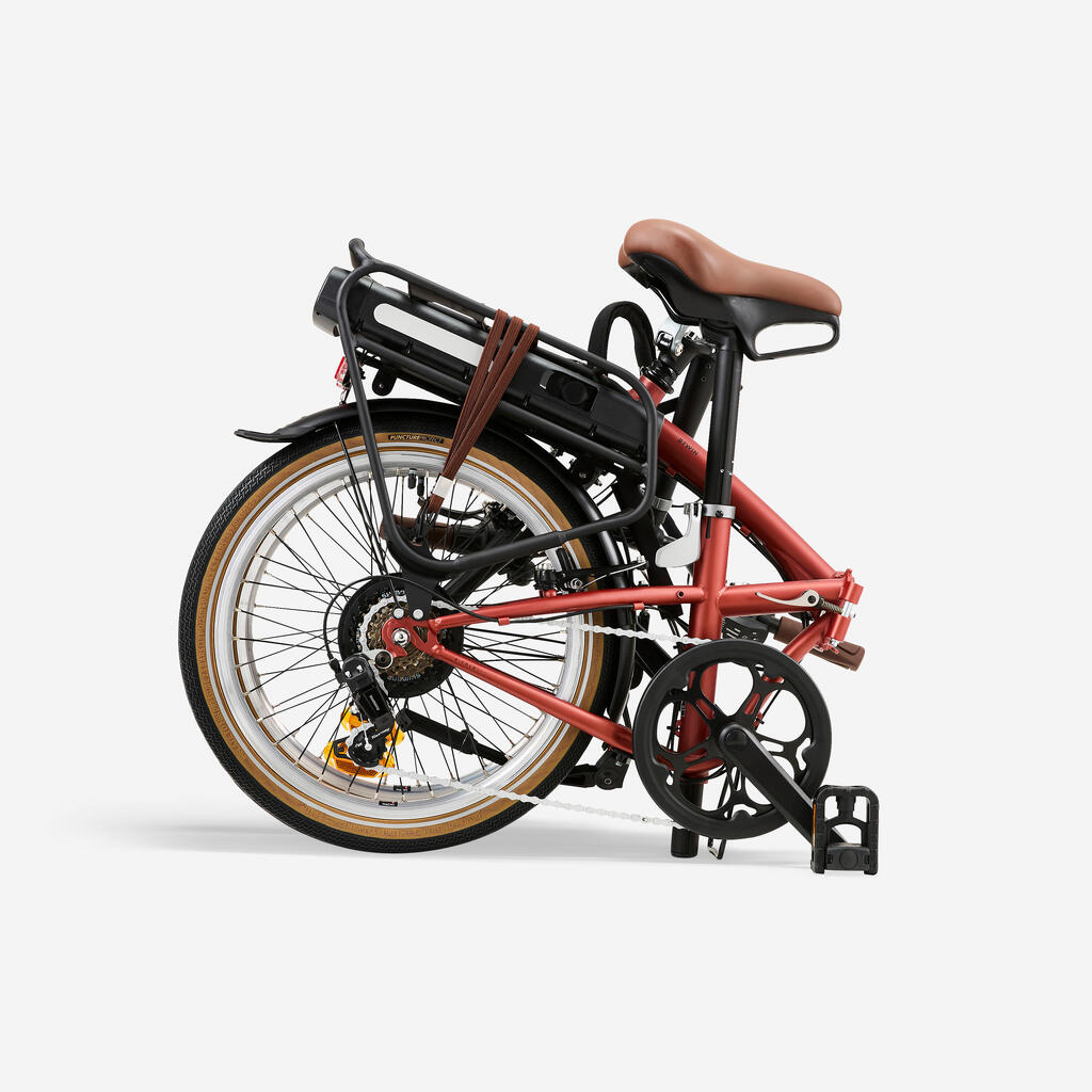 Electric Folding Bike E-Fold 500 - Brick red