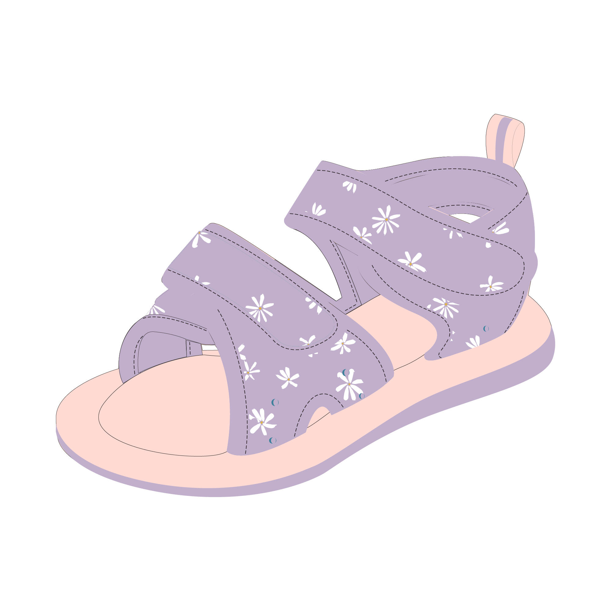 Sandalias Piscina Bebés/Niños Lila 2/2