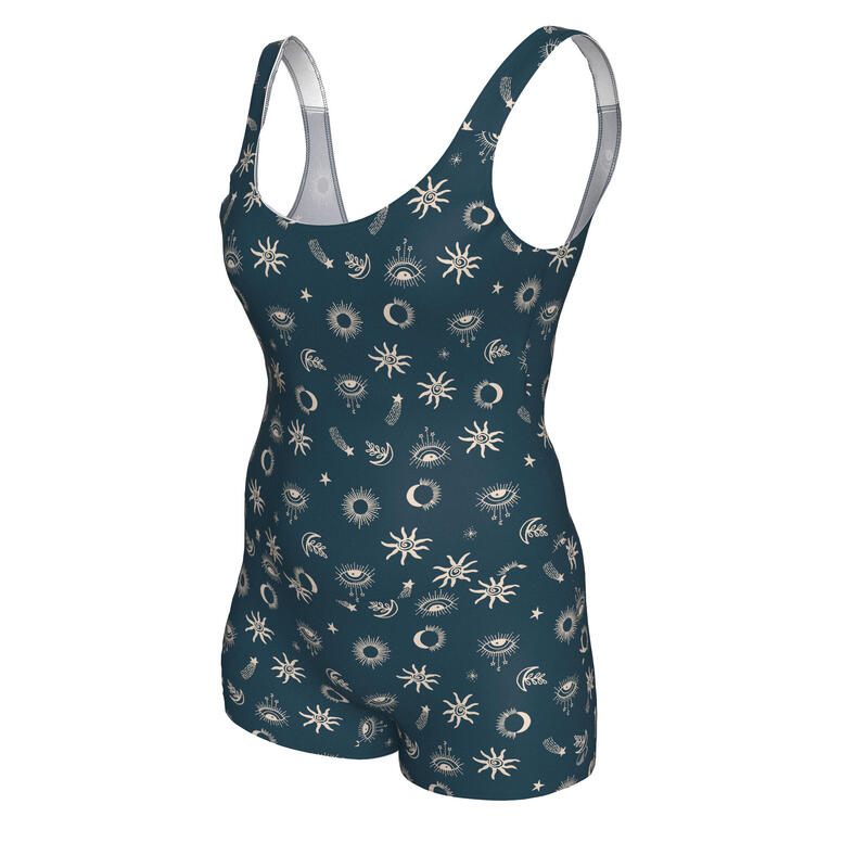 Costum întreg shorty înot Dova Bleumarin Damă