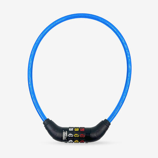 Antifurto bici e accessori bambino con simboli azzurro