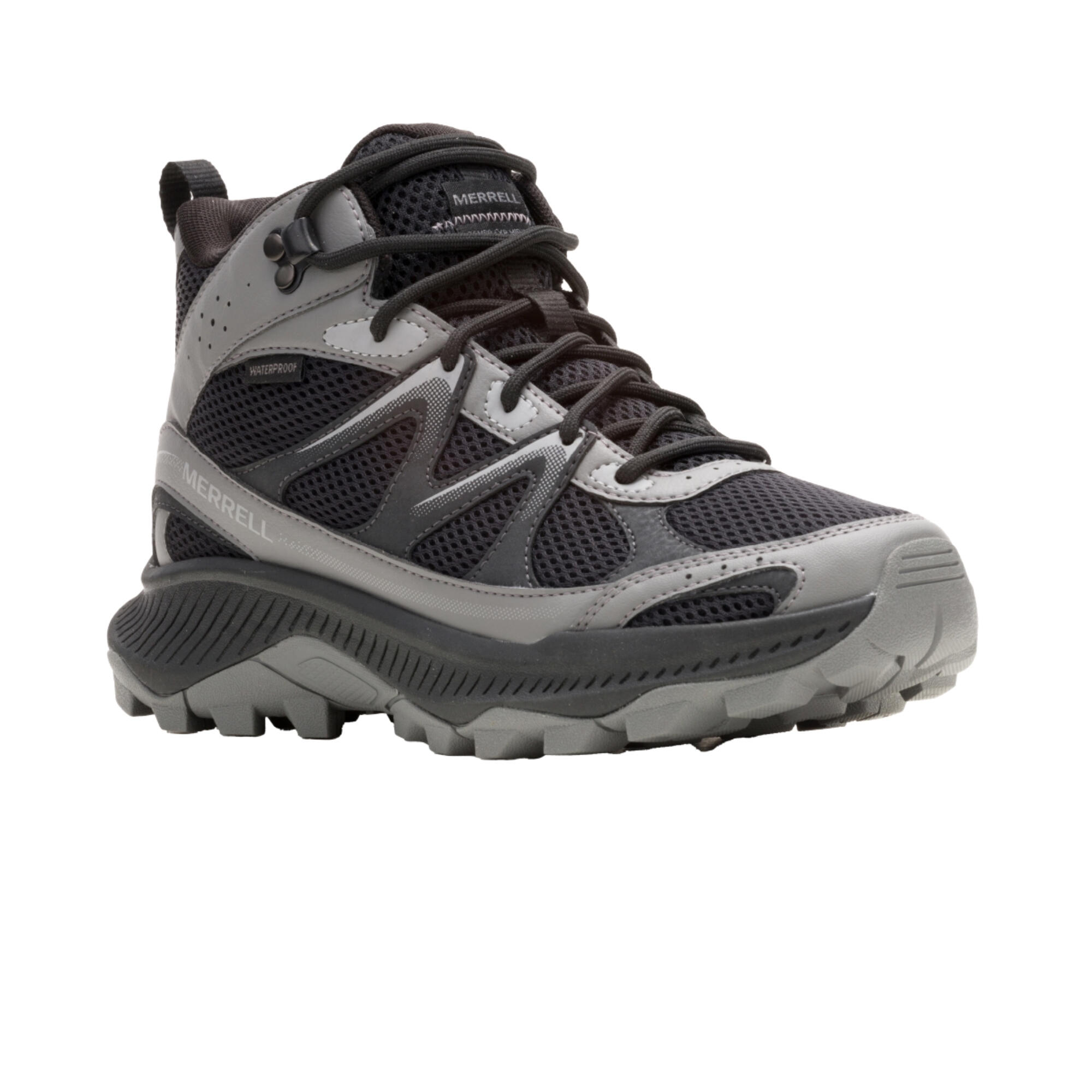 Botas impermeables de senderismo Hombre Merrel Tempo Exp gris