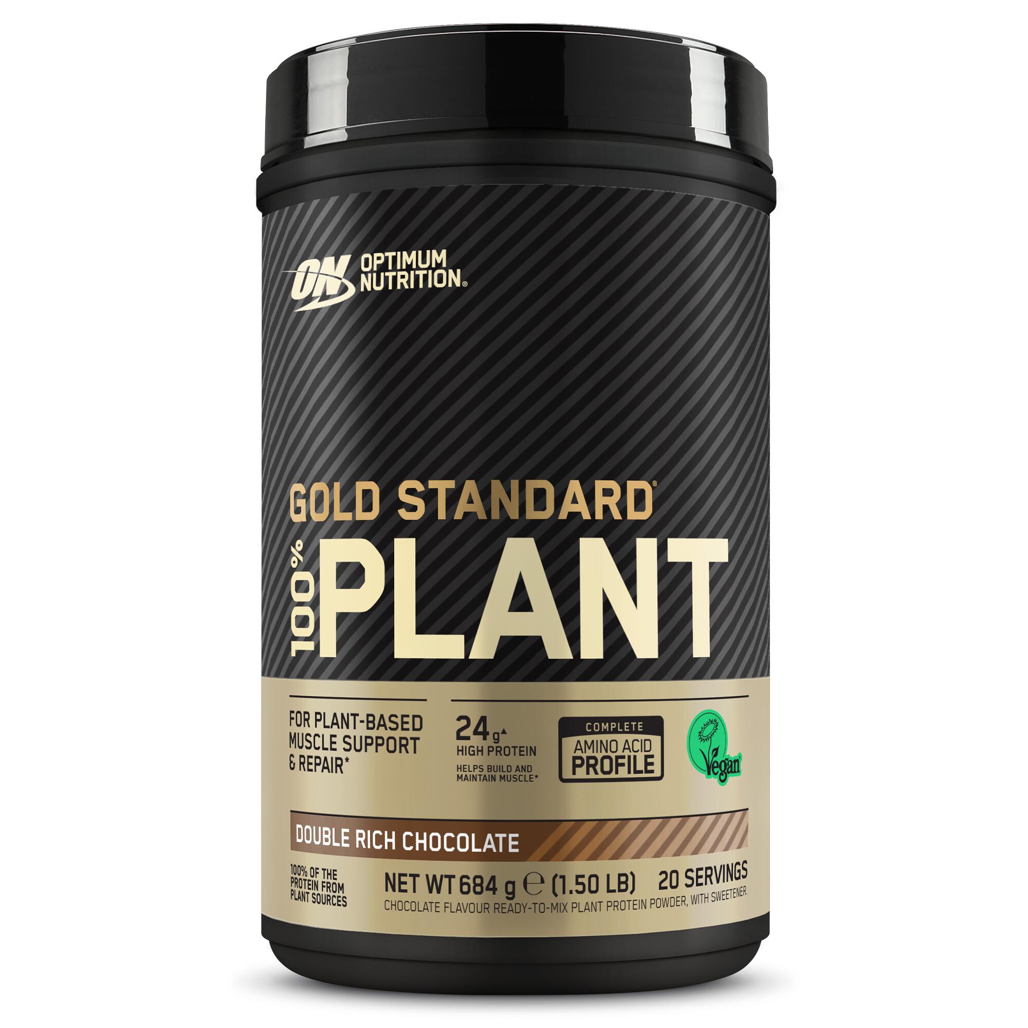 OPTIMUM NUTRITION 100% Gold Standard Plant Chocolate Whey Protein, 684 g
