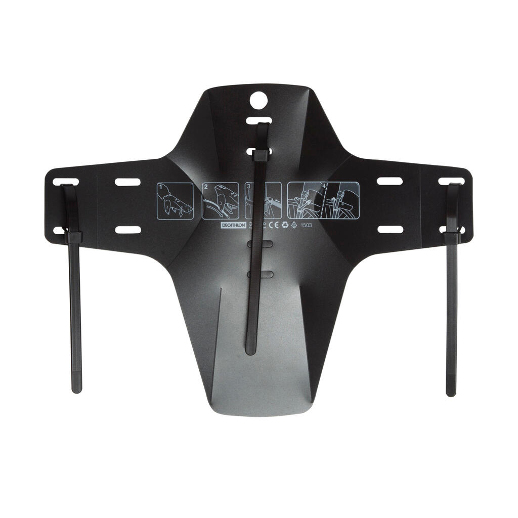 Mountain Bike Front Mudguard - Black