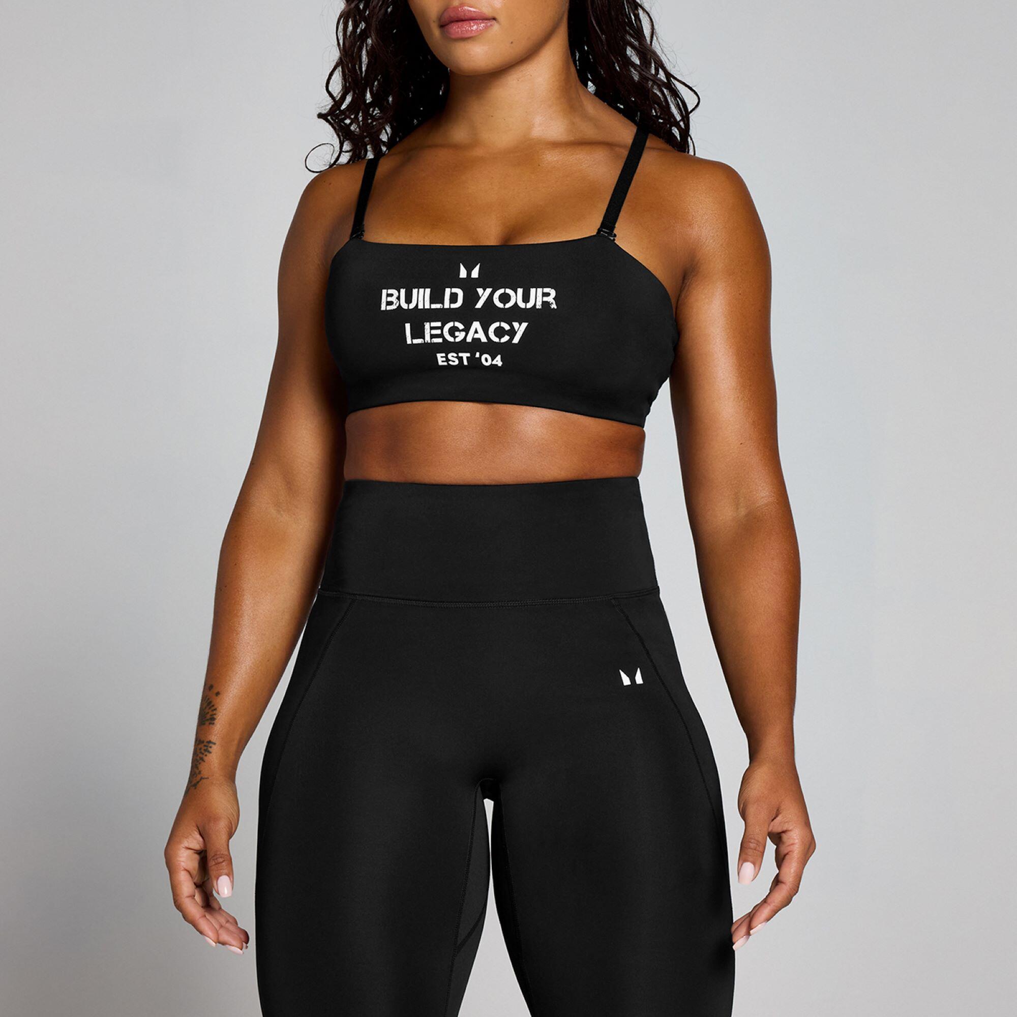 MYPROTEIN Women's Origin Graphic Training Sports Bra - Black
