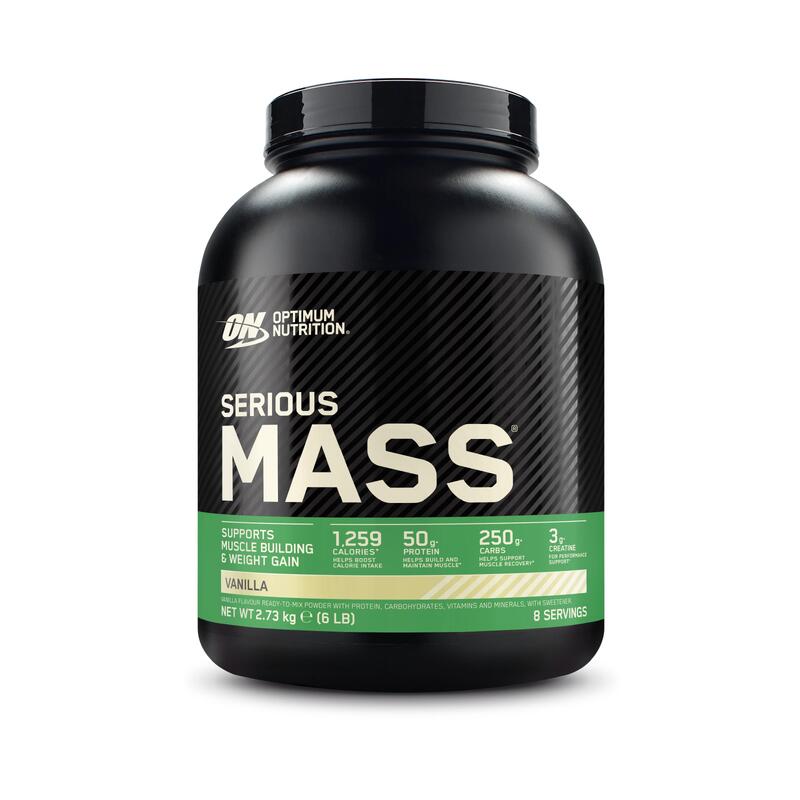 SERIOUS MASS Baunilha 2,7 Kg      39,90€  Preço por quantidade 14,78€kg OPTIMUM NUTRITION SERIOUS MASS Baunilha 2,7 Kg  (125)A partir de 2 horas    