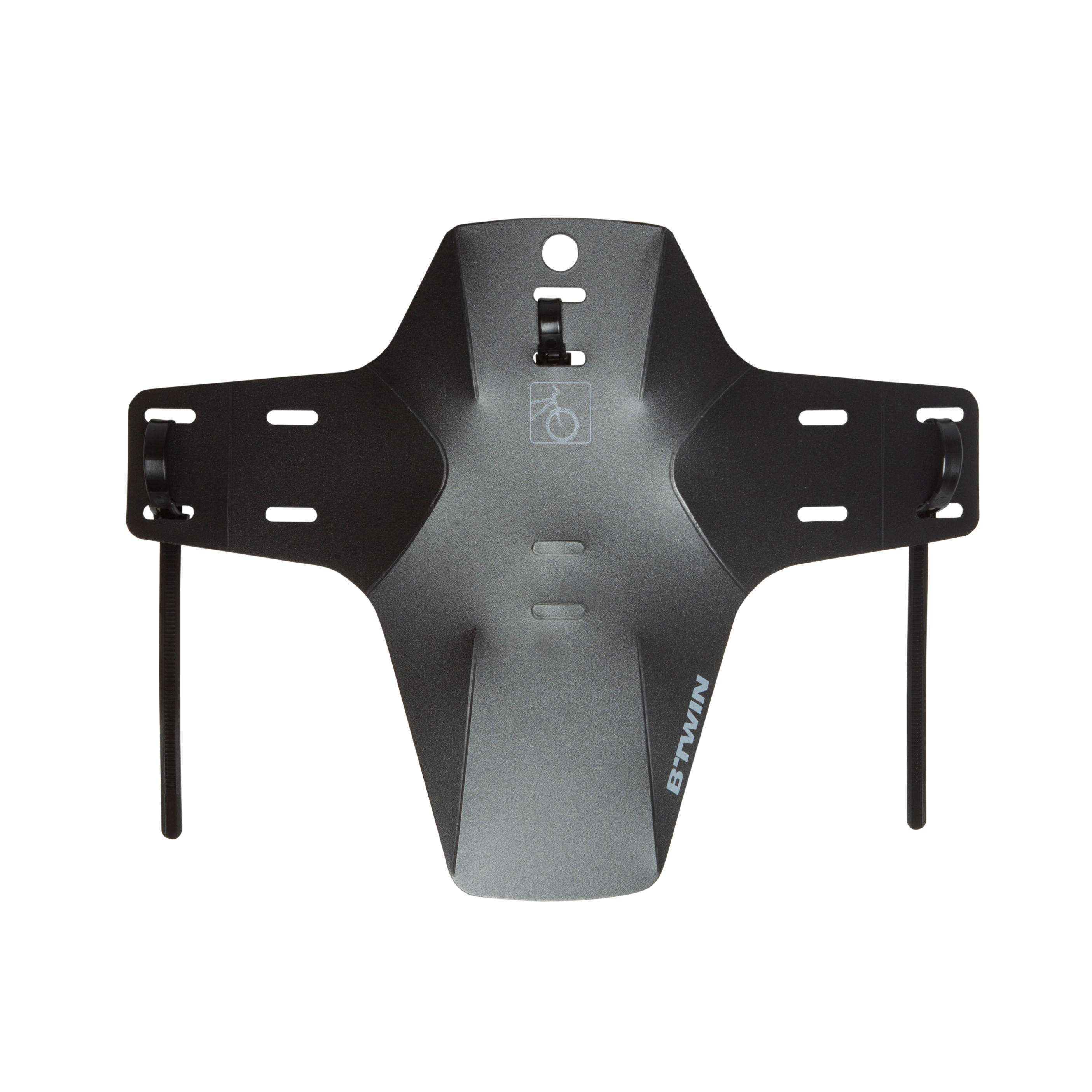 Front Mountain Bike Mudguard Flash - Black
