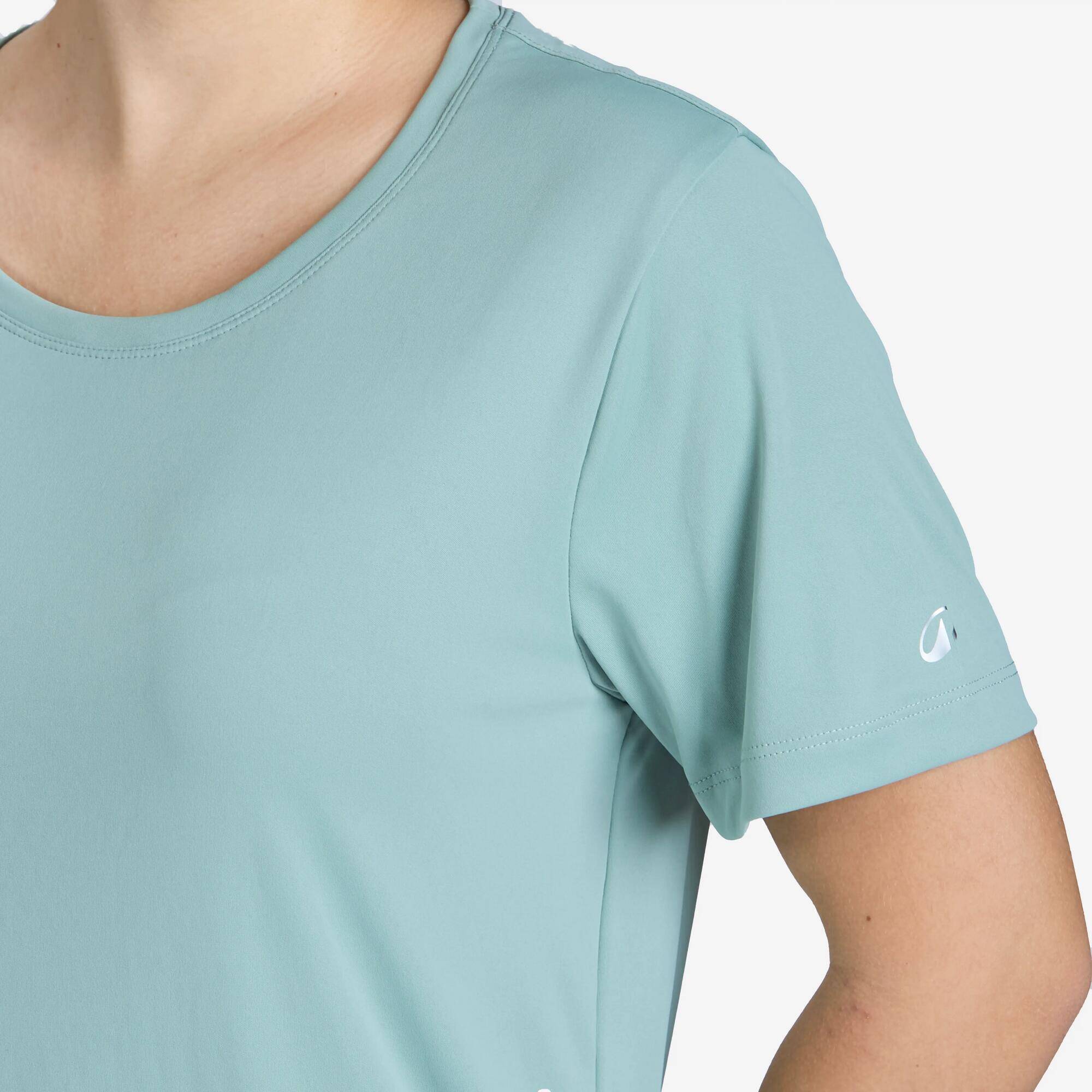 Women's Crew Neck Fitness T-Shirt 120 - Frozen Green -  3