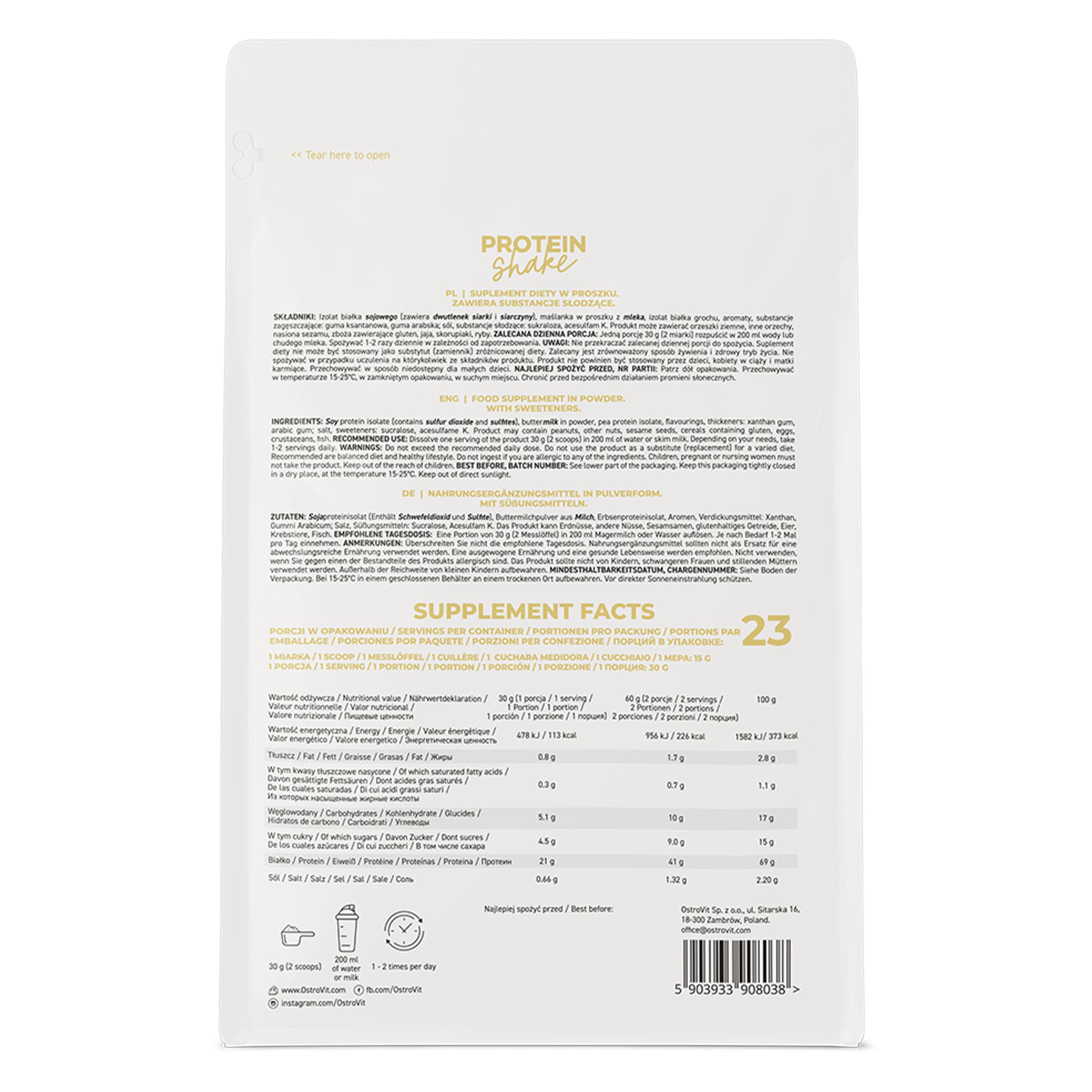 OstroVit Protein Shake 700g waniliowy 2/2