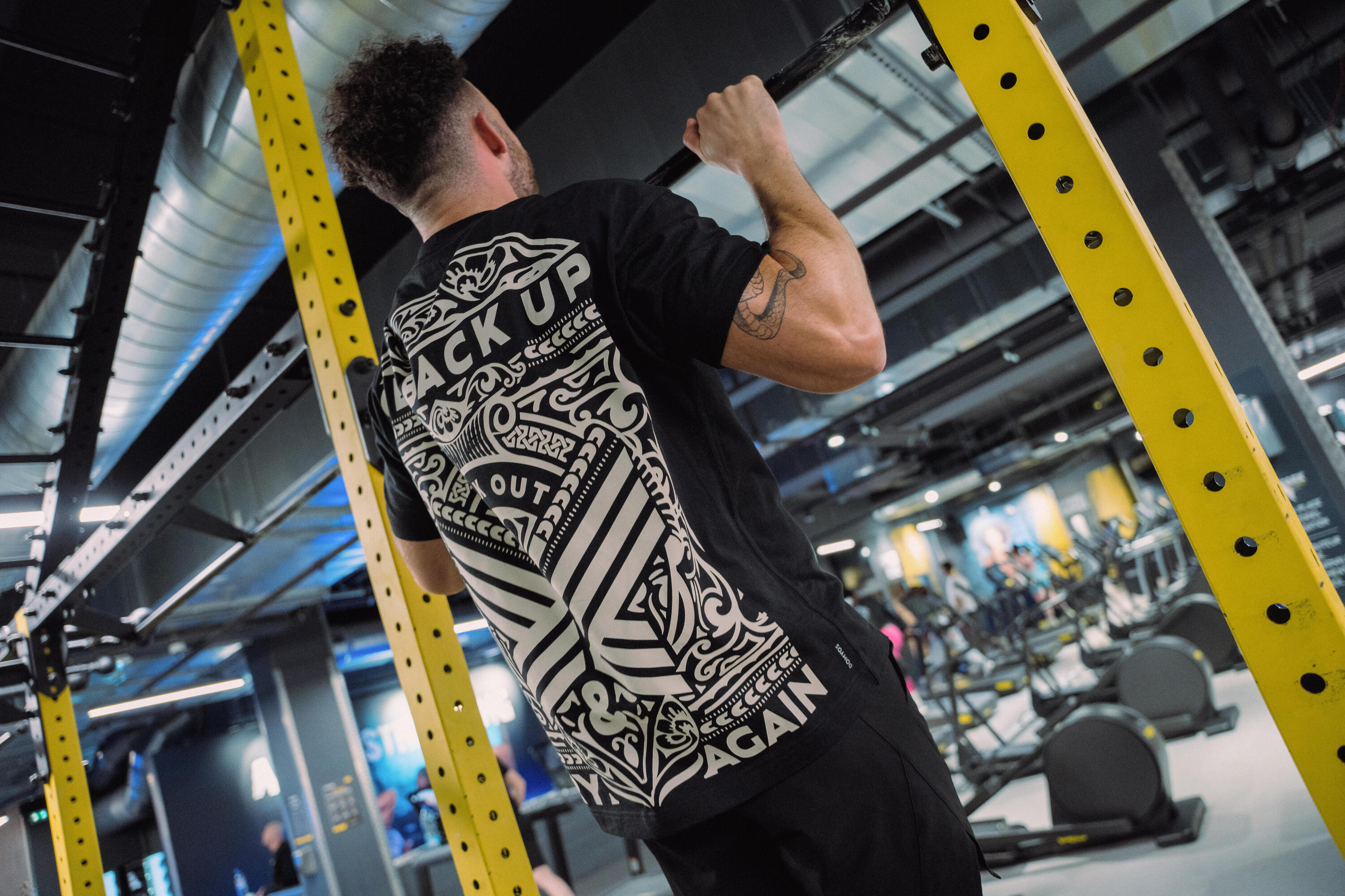 Koszulka z krótkim rękawem męska Domyos Gym & Pilates 12/15