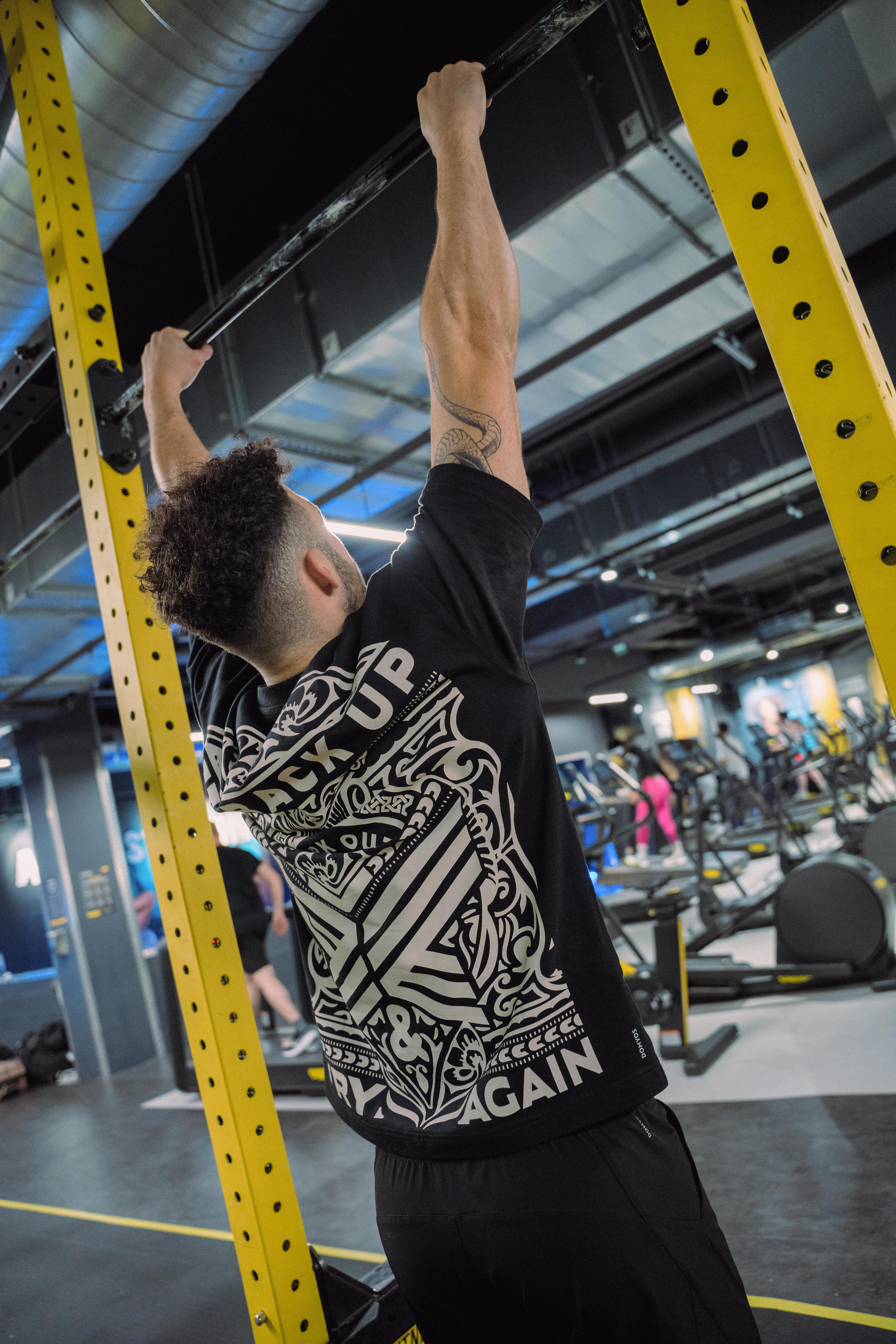 Koszulka z krótkim rękawem męska Domyos Gym & Pilates 11/15