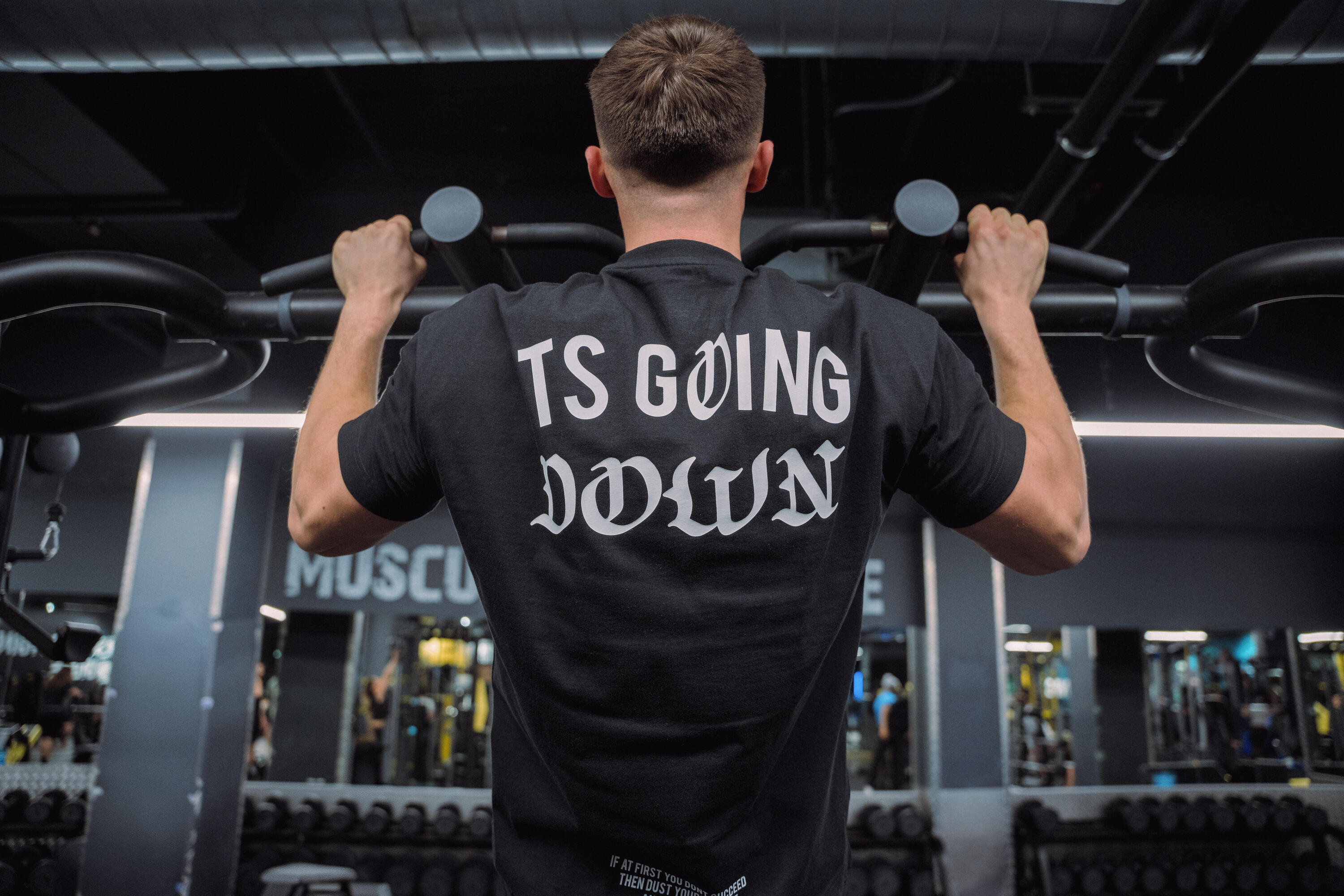 Koszulka z krótkim rękawem męska Domyos Gym & Pilates 9/17