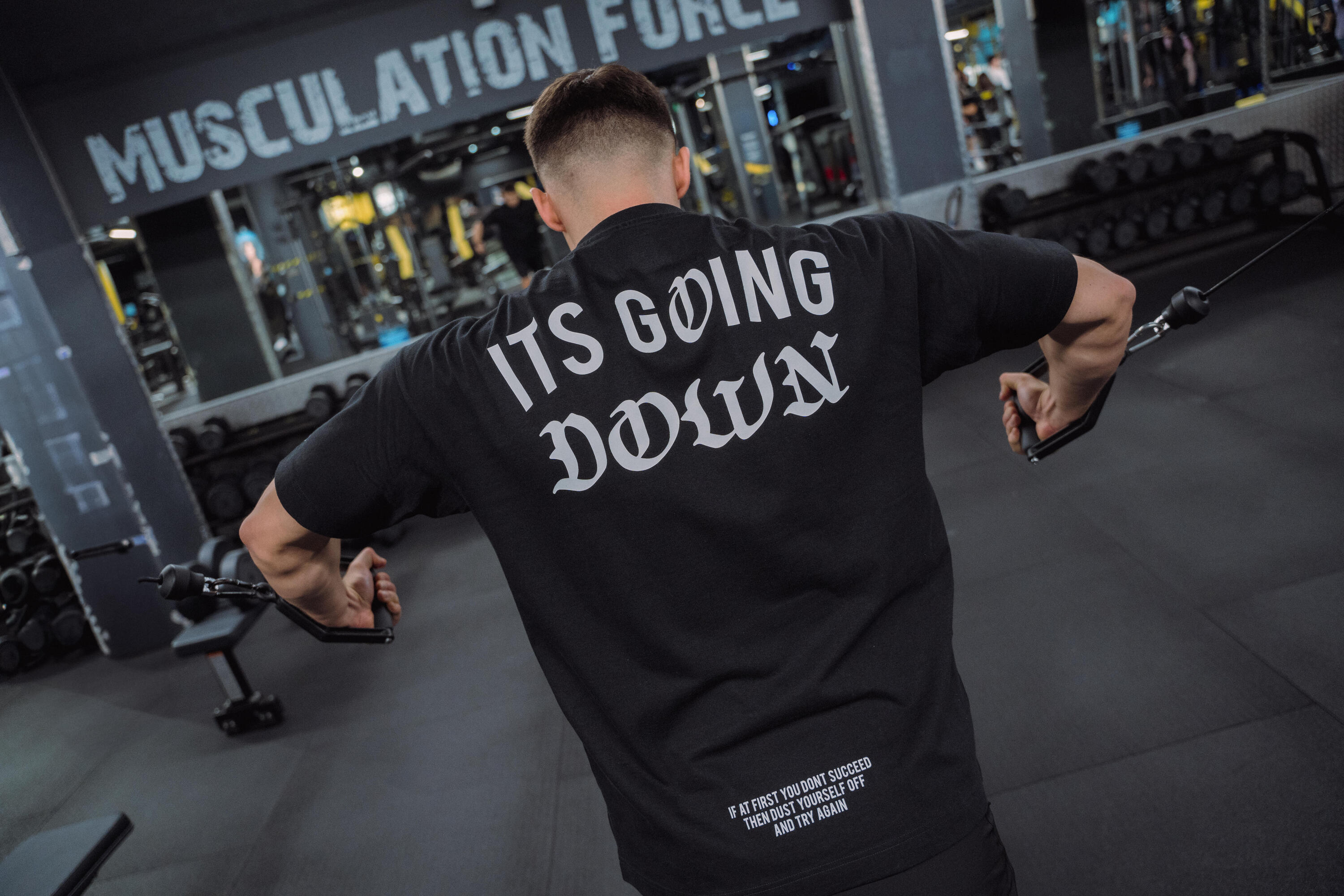 Koszulka z krótkim rękawem męska Domyos Gym & Pilates 8/17