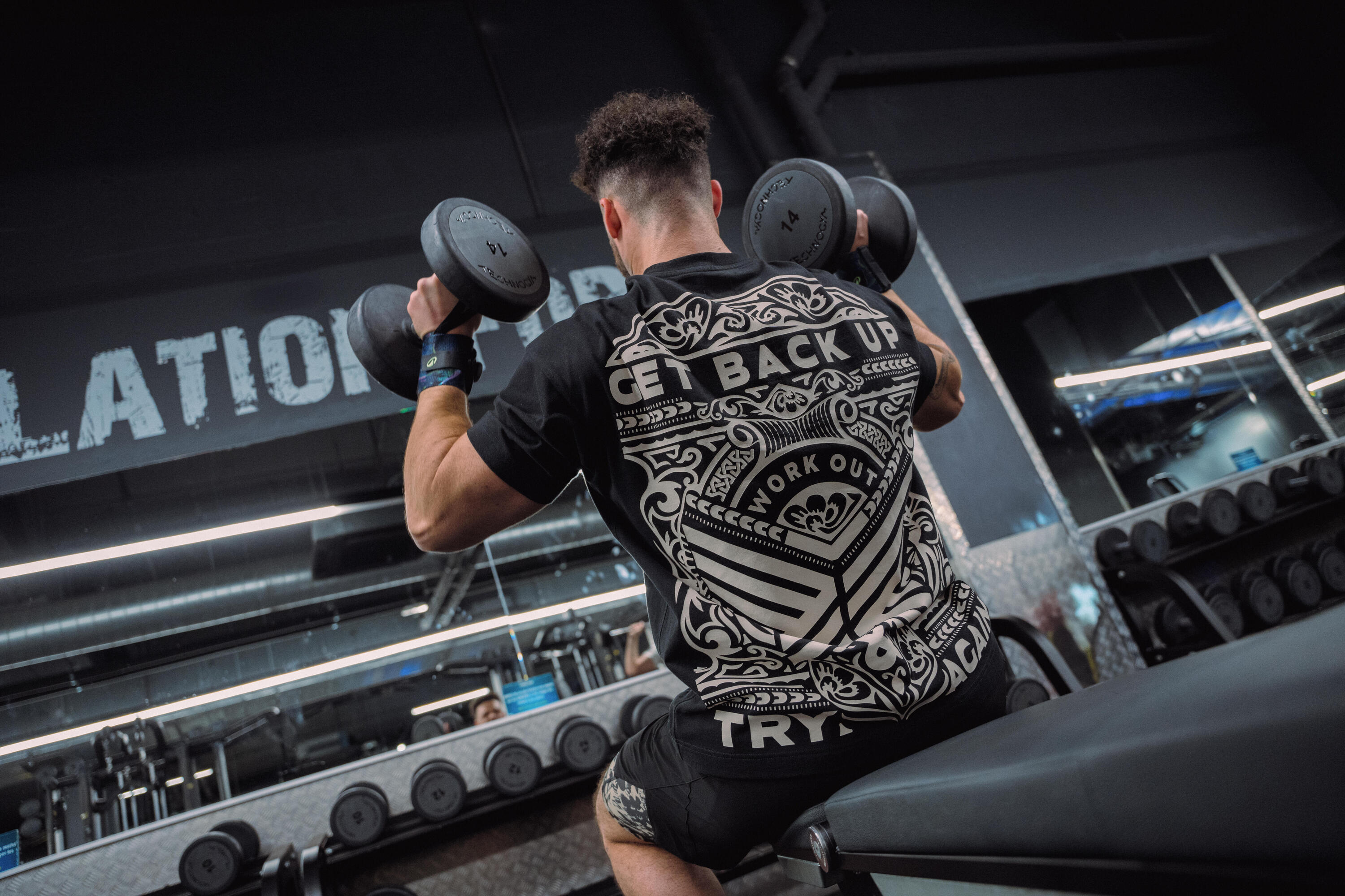 Koszulka z krótkim rękawem męska Domyos Gym & Pilates 9/15