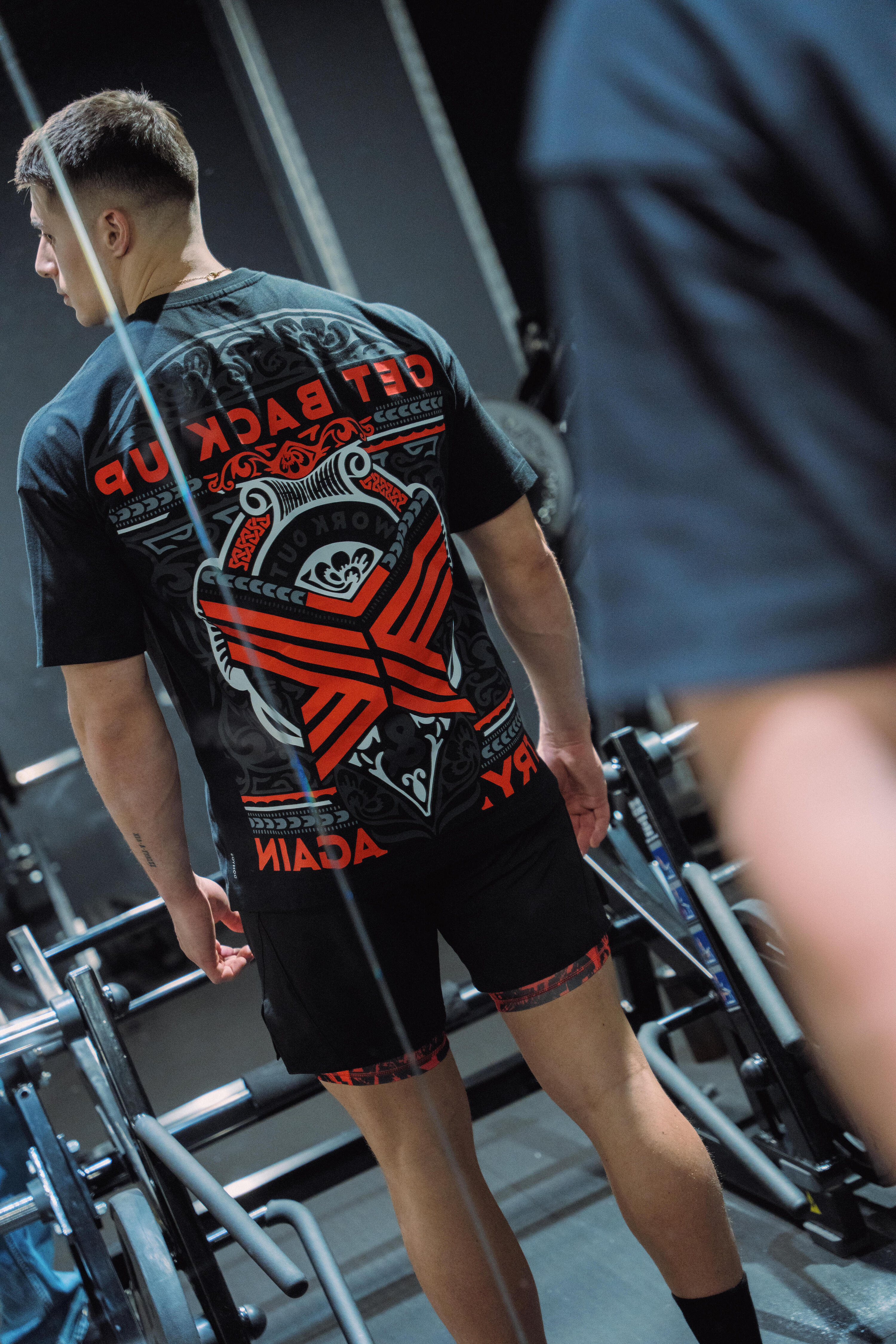 Koszulka z krótkim rękawem męska Domyos Gym & Pilates 9/14