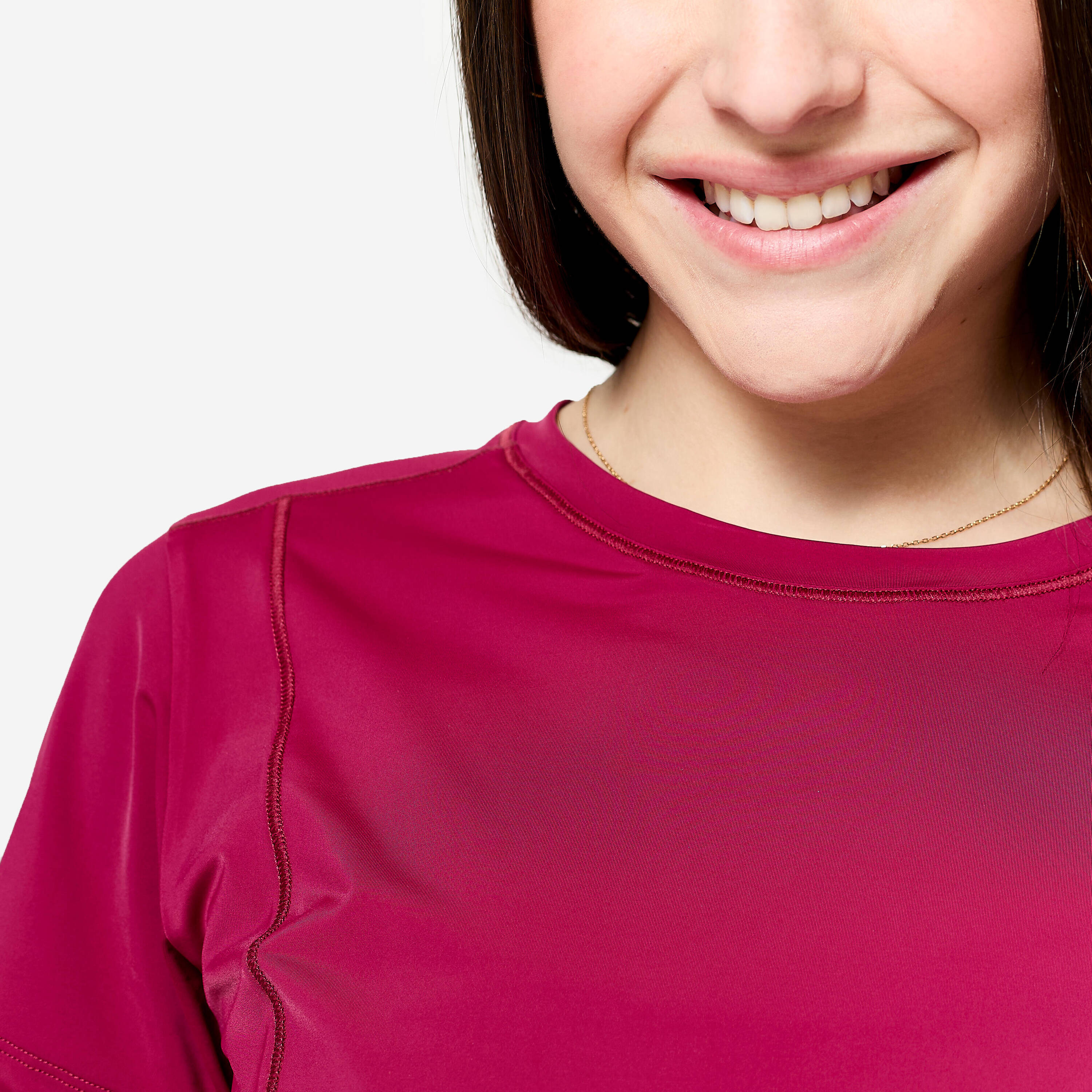 Women's Breathable Stretch Fitness T-Shirt - Pink -  5