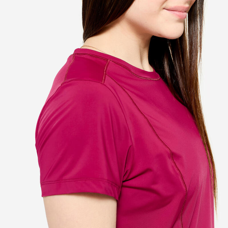 Tricou extensibil și respirant de fitness Roz Damă