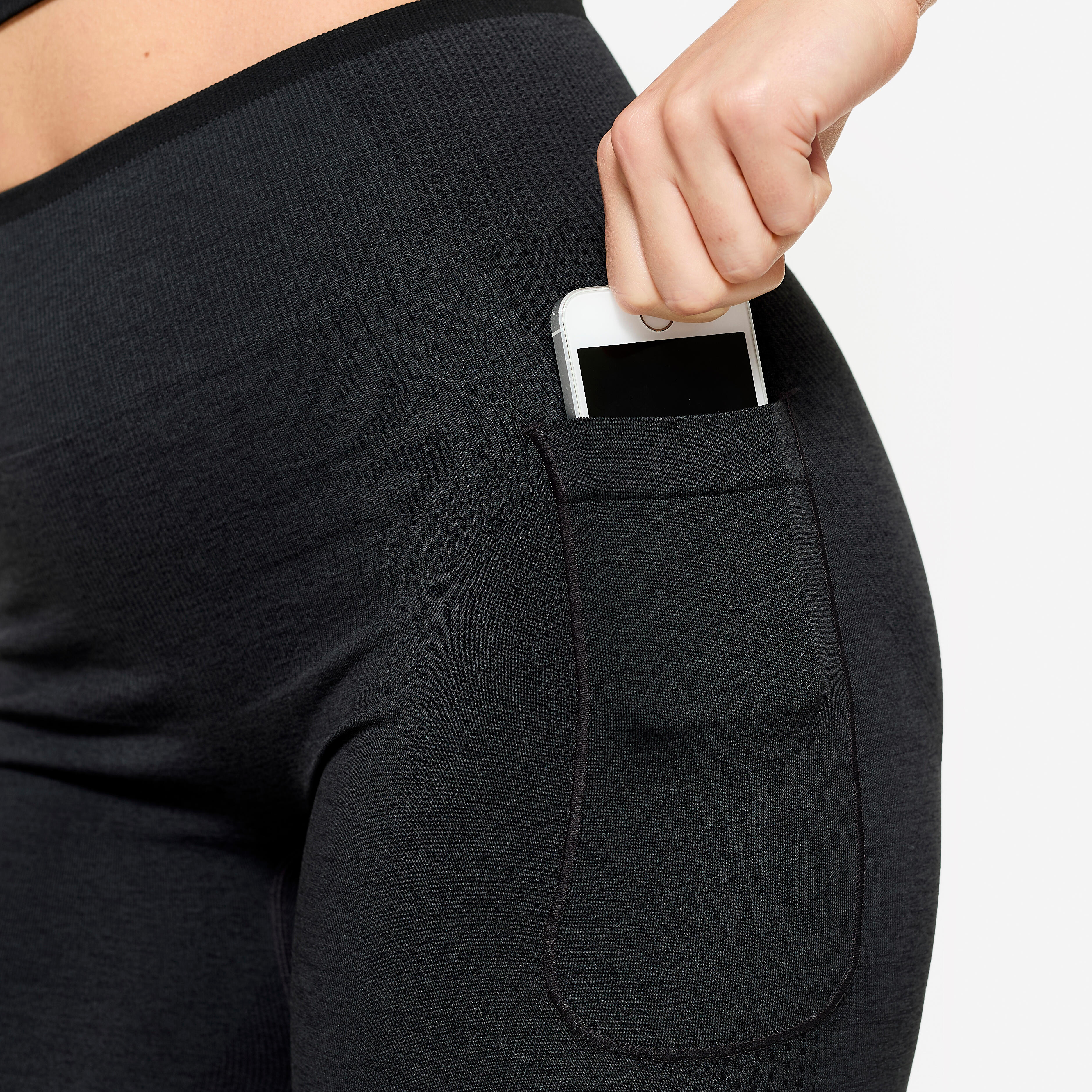 Women's Seamless Weight Training Leggings - DOMYOS