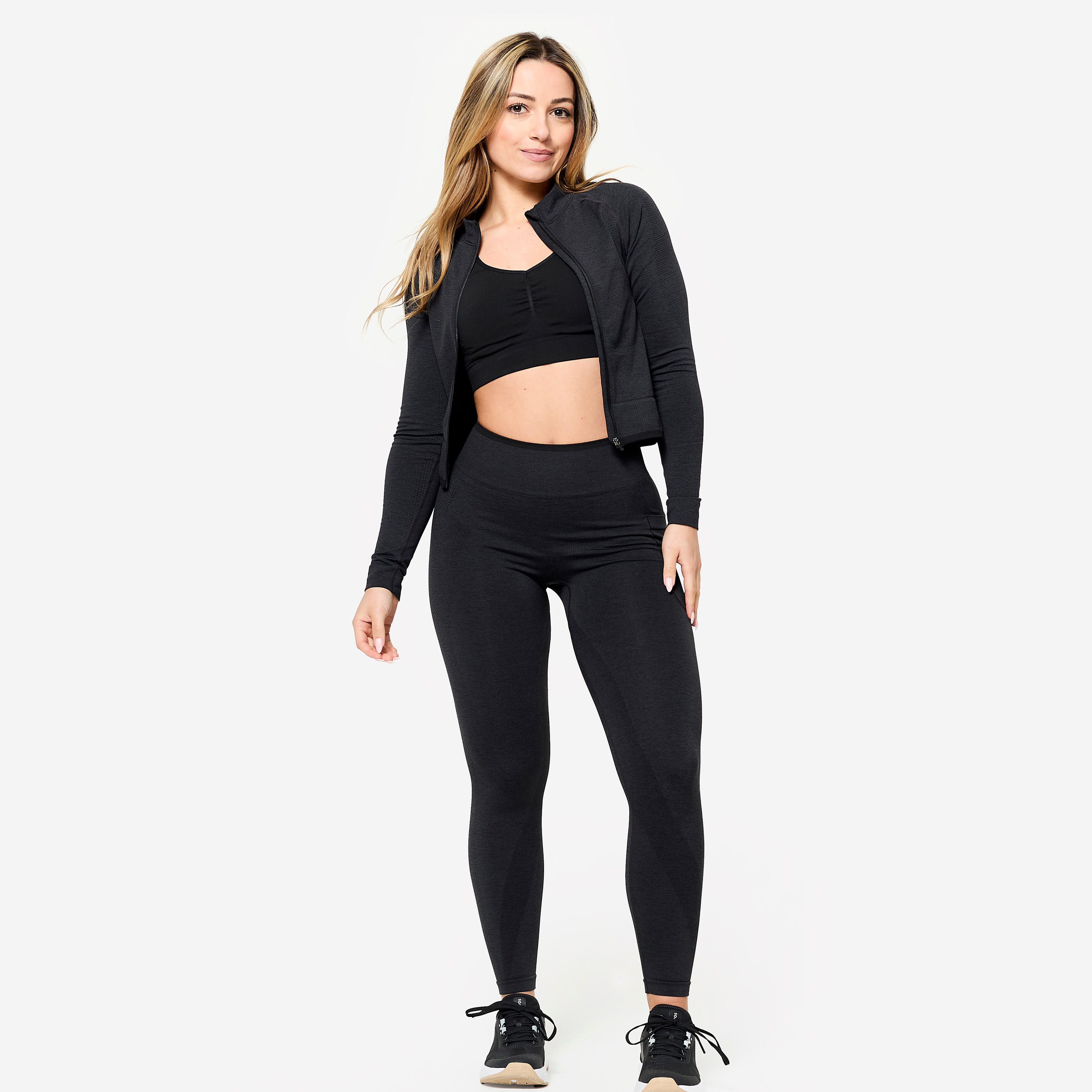 Veste de musculation sans coutures femme - DOMYOS
