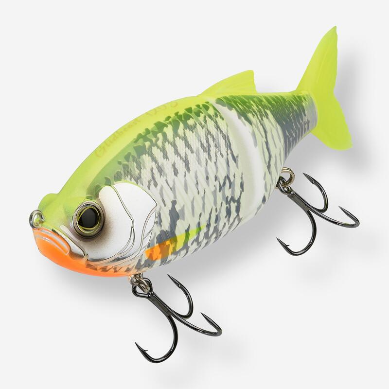 Leurre pêche Glide Bait GLIDBEAST 120S Dos jaune
