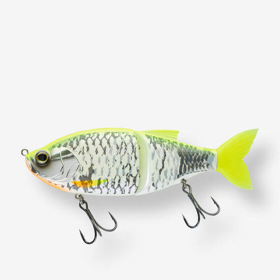 Artificiale swimbait pesca predatori BIWAA GLIDBEAST 160S dorso giallo