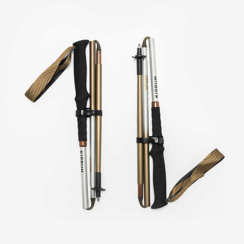 KIPRUN 500 Aluminium 3-Section Folding Trail Running Poles