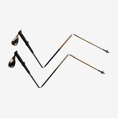 Bastoncini trail pieghevoli carbonio 3 pezzi