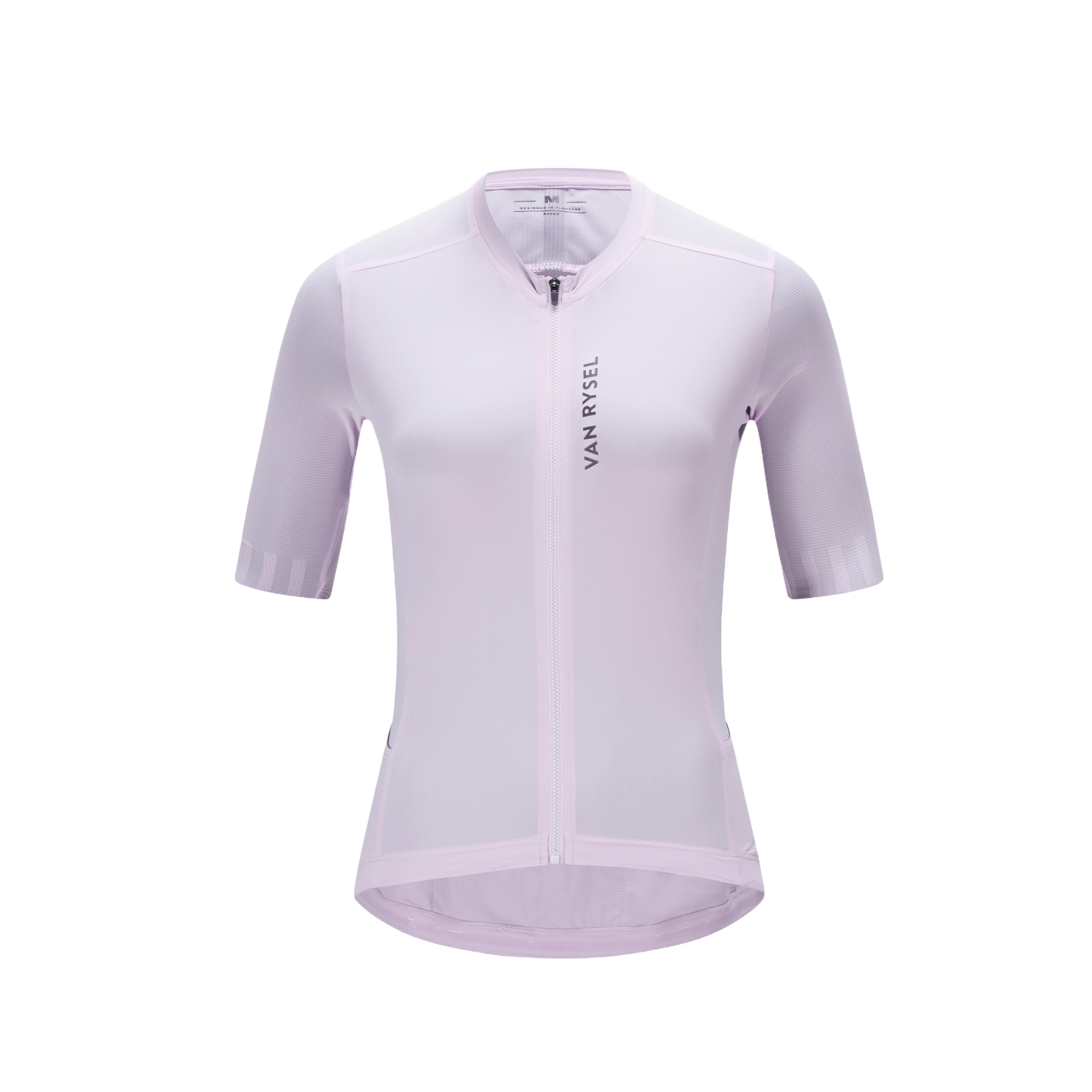 VAN RYSEL Unisex letný cyklistický dres Racer 2 svetlofialový M