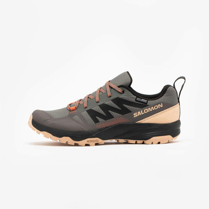 Berg-Wanderschuhe Damen, Salomon Saliba grau
