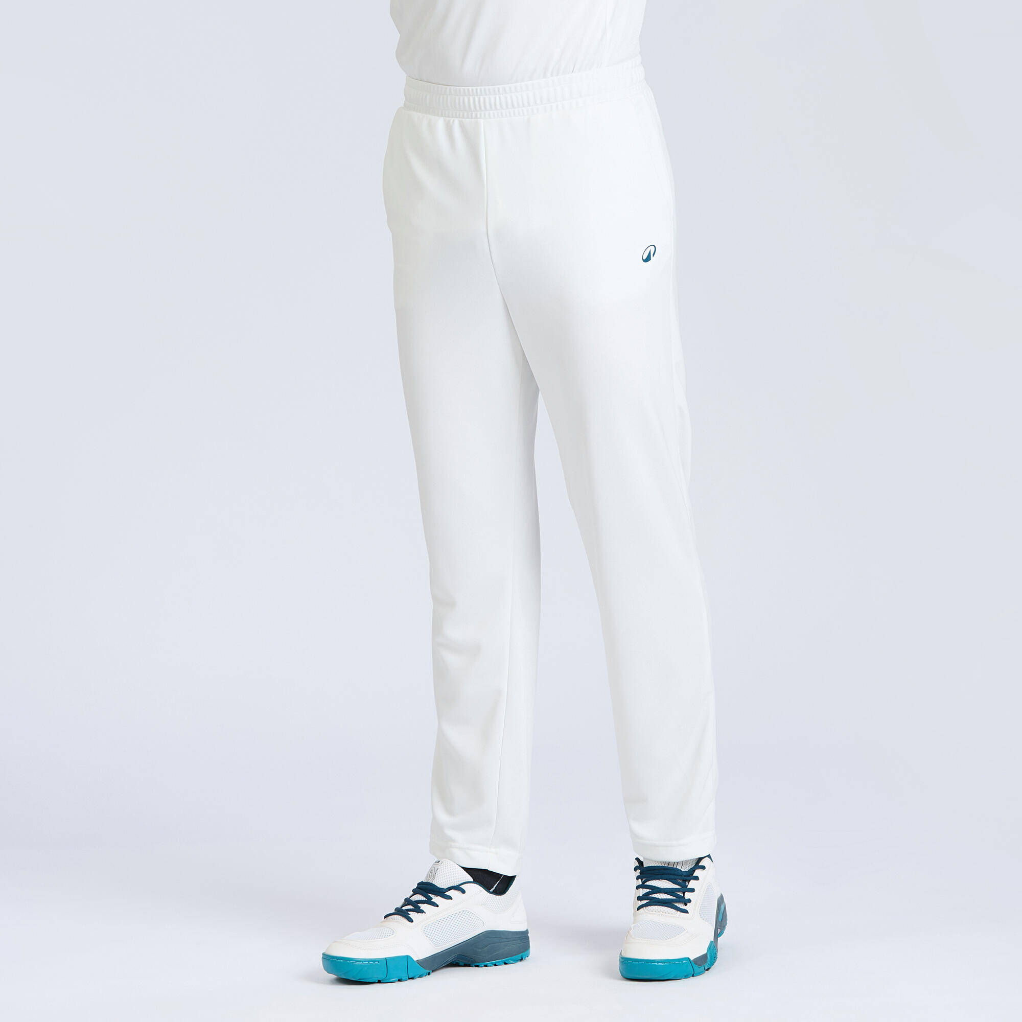 Men Cricket Trackpants Comfortable & Stretchable CTS100 - White