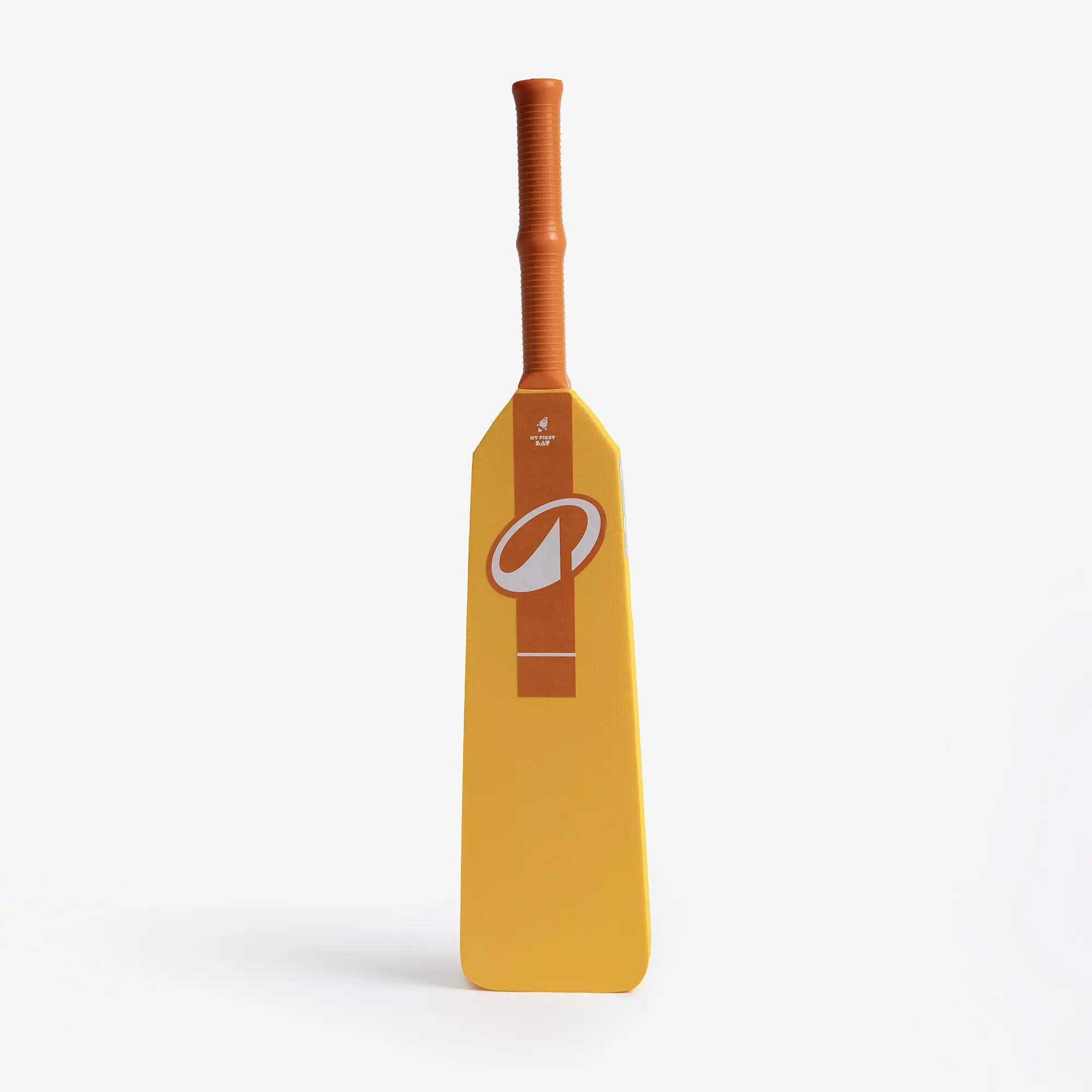 Kids Foam Cricket Bat Size 0 Tennis Ball Bat MY FIRST BAT - Yellow -  2