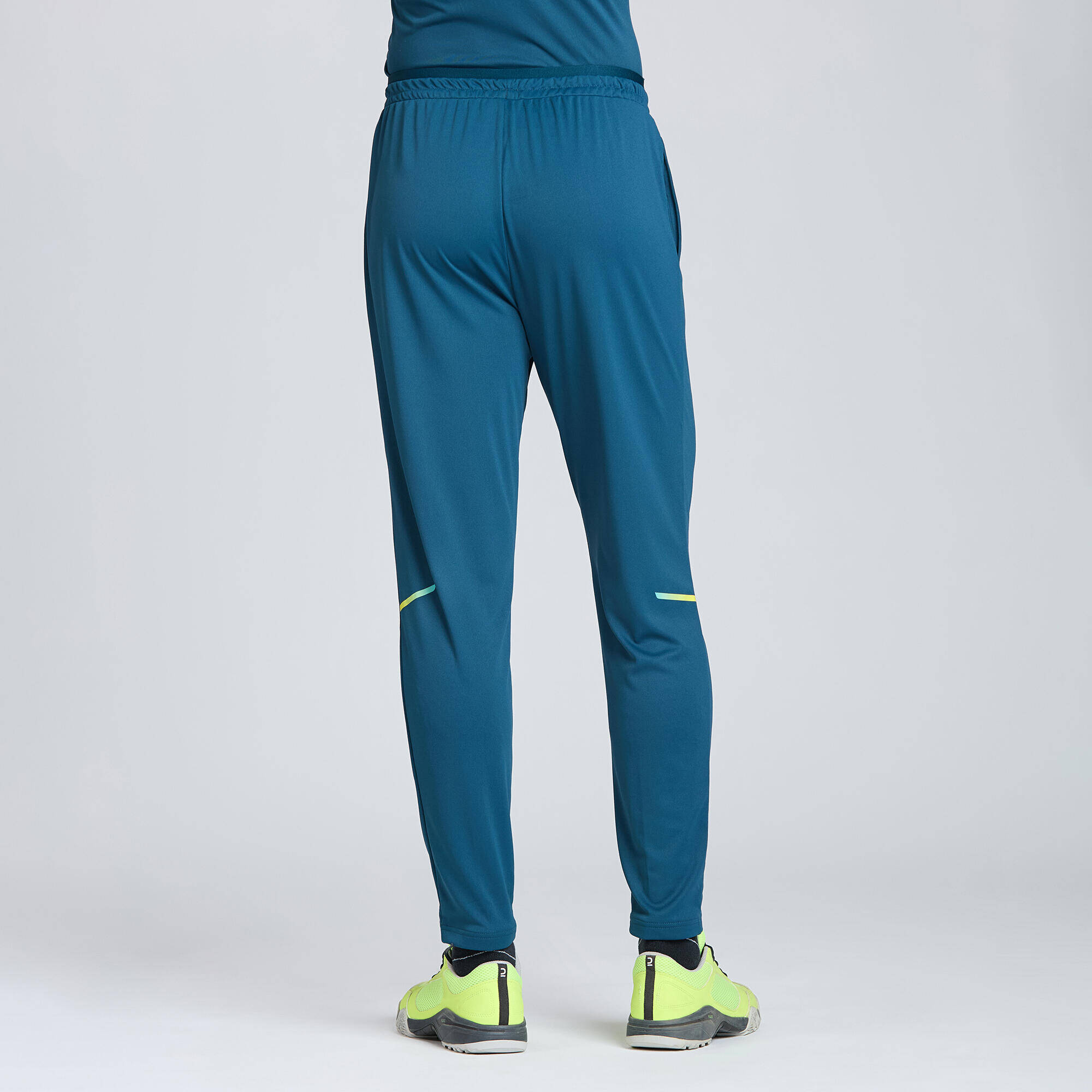 Men Cricket Trackpants Tapered Fit & Stretchable TP500 - Turquoise -  2