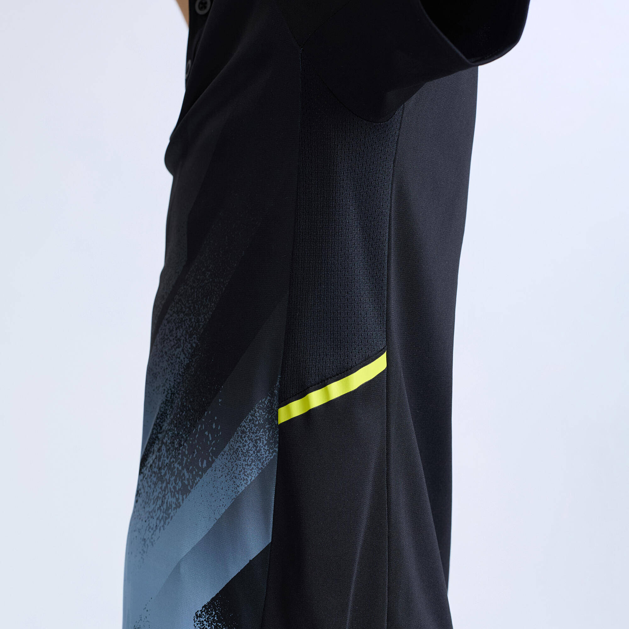 Kids Cricket Short Sleeved Polo Tshirt CP500 - Black -  5