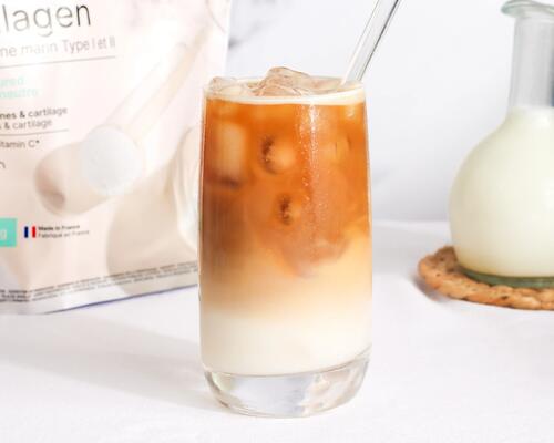 Recette : café latte cacao et collagène