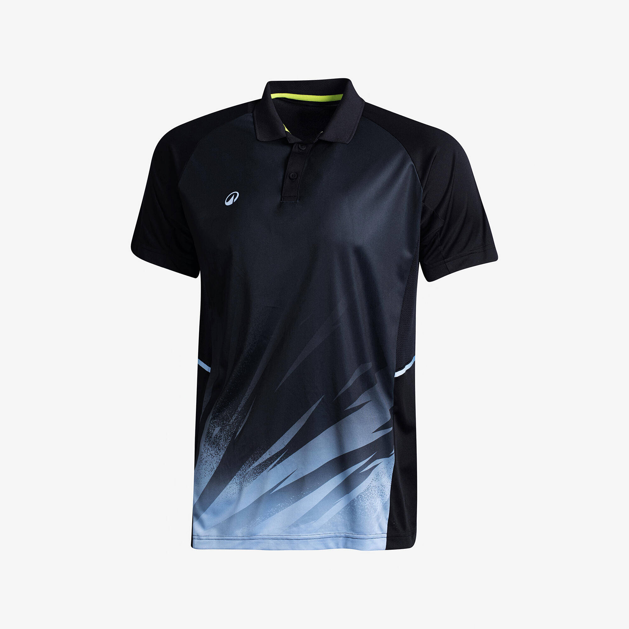 Men Cricket Short Sleeved Polo Tshirt CP500 - Black -  4