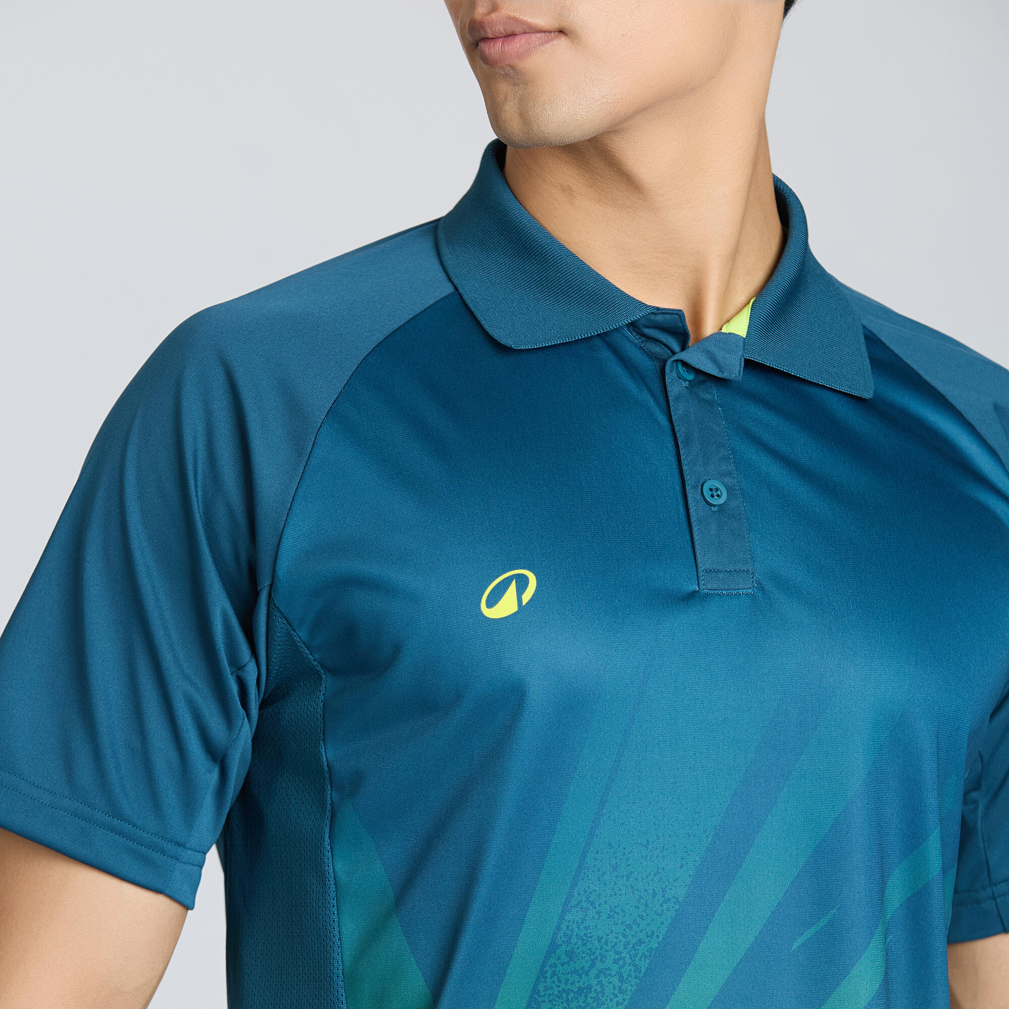 Men's Cricket Polo CP 500 Turquoise Short Sleeve