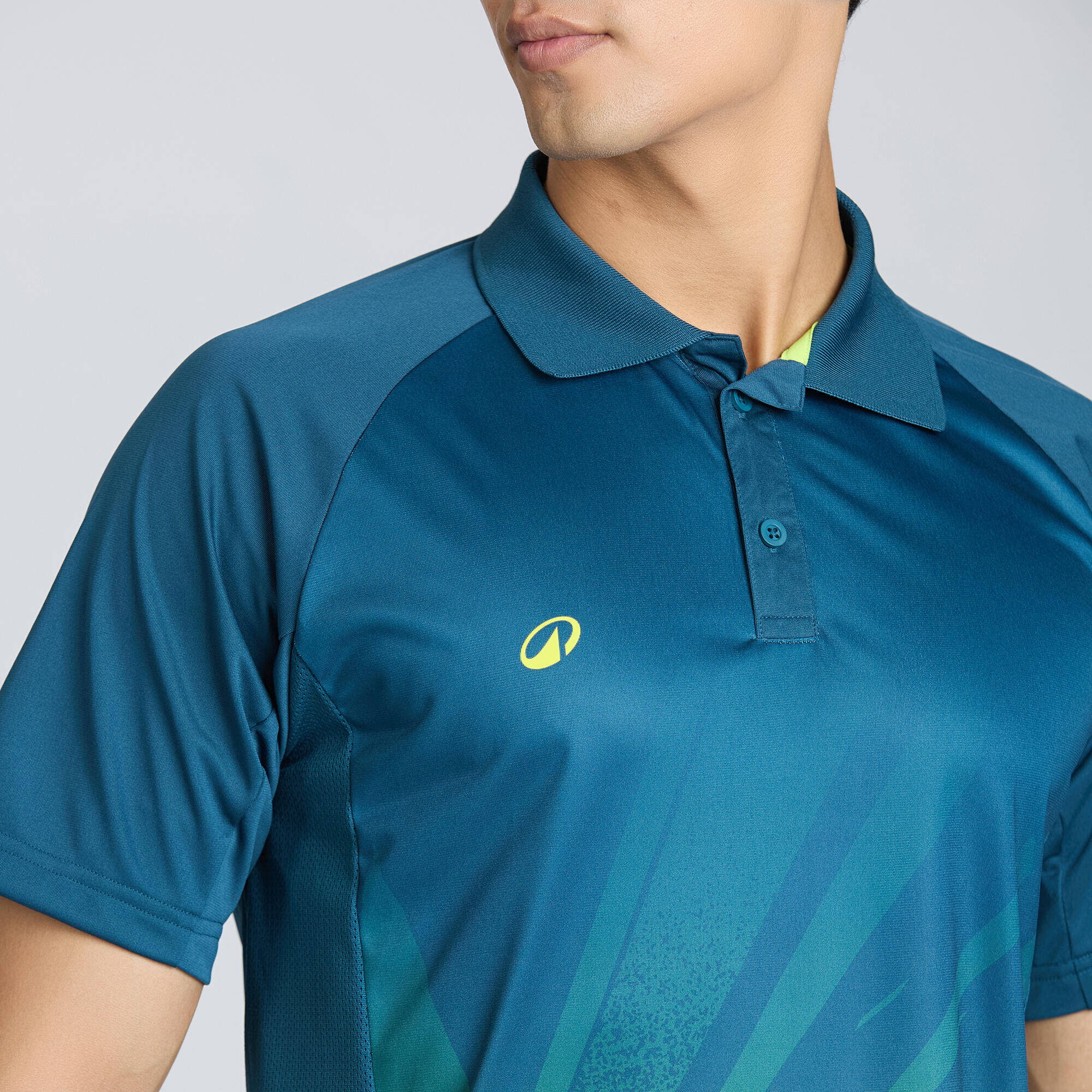 Men's Cricket Polo CP 500 Turquoise Short Sleeve -  4