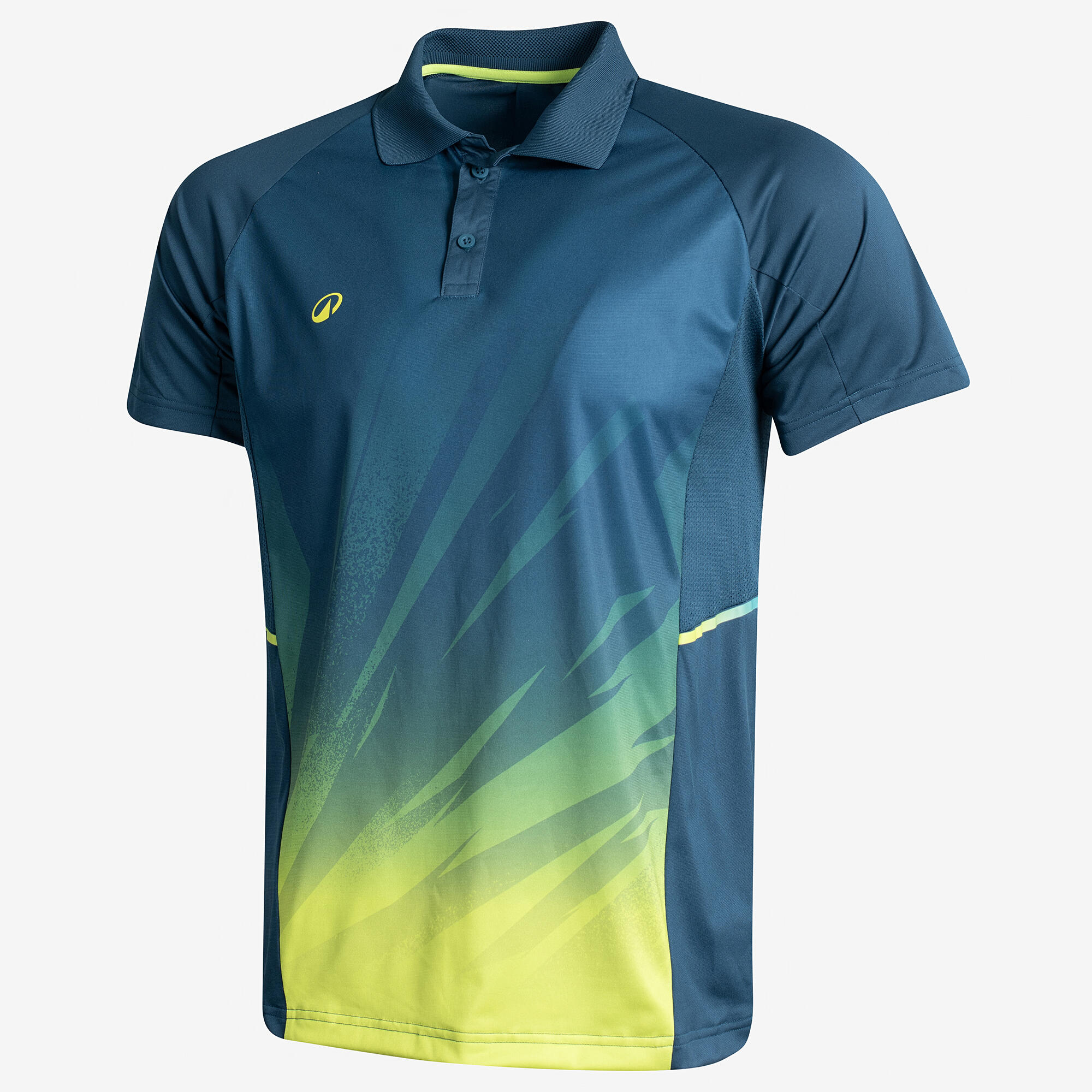 Men's Cricket Polo CP 500 Turquoise Short Sleeve