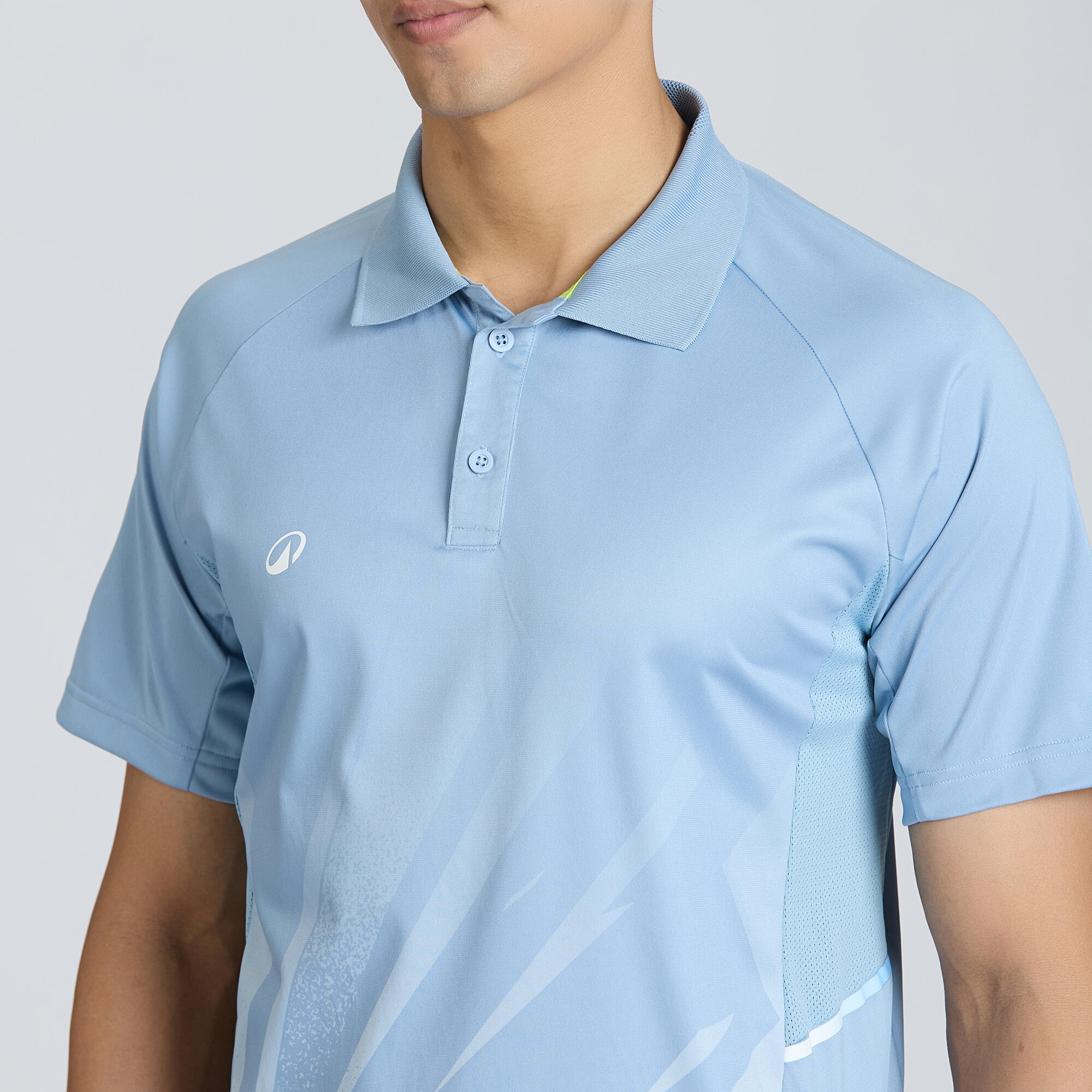 Men Cricket Short Sleeved Polo Shirt CP500 - Blue