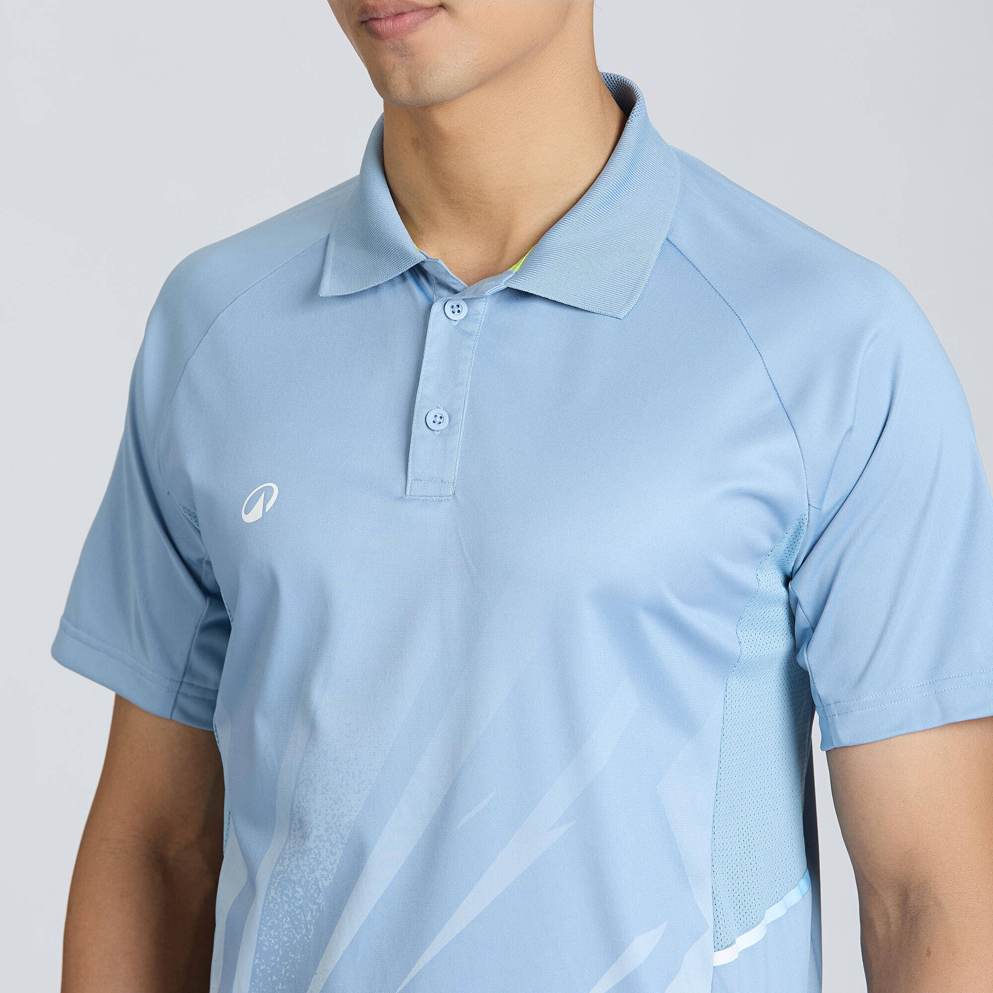 Men Cricket Short Sleeved Polo Shirt CP500 - Blue -  3
