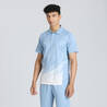 Men's Cricket Polo CP 500 Cloudy Blue Short Sleeve
