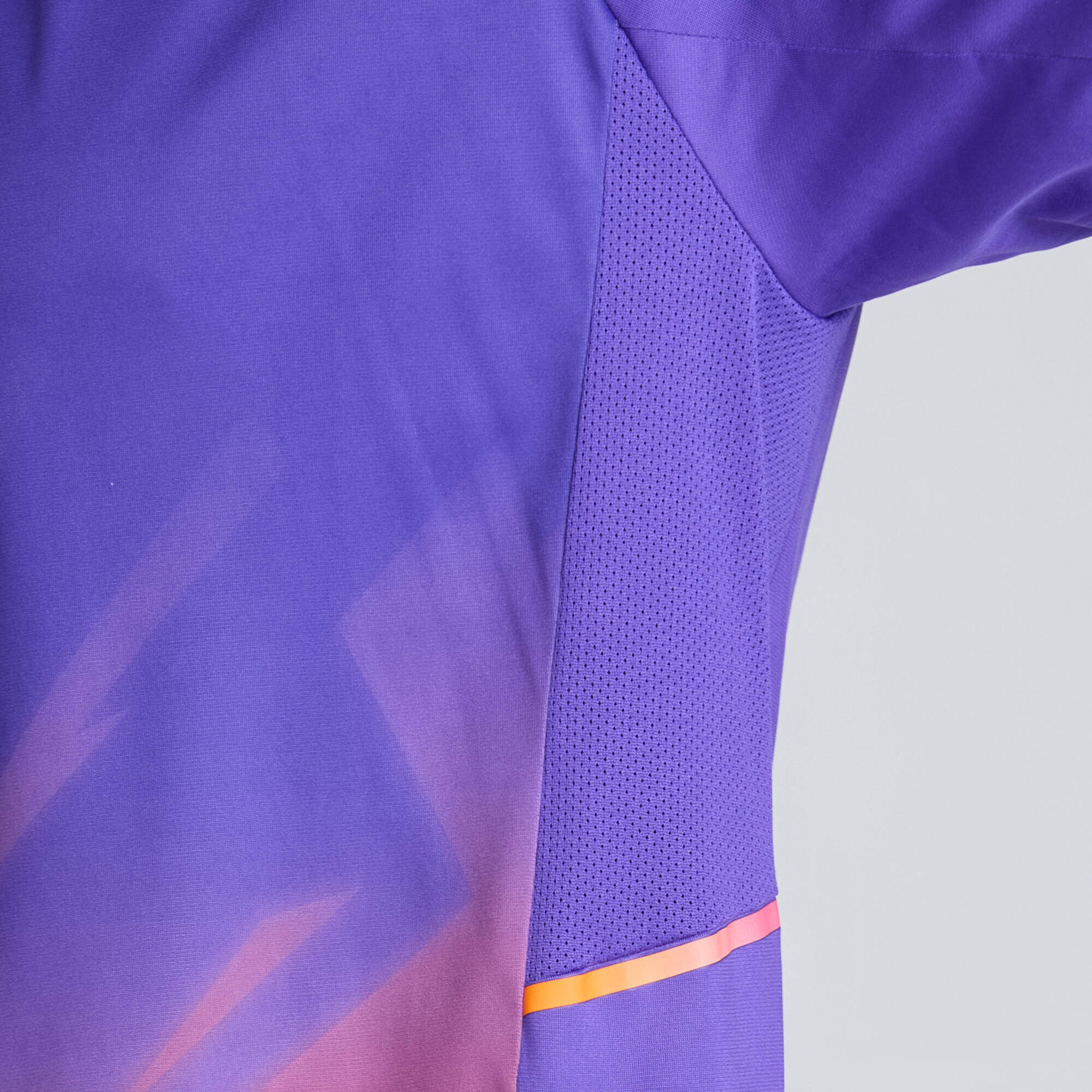 Men Cricket Short Sleeved Polo Shirt CP500 - Purple -  3