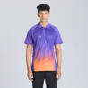 Men's Cricket Polo CP 500 Purple Short Sleeve