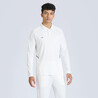 Men's Cricket Polo CP 500 White Full Sleeve