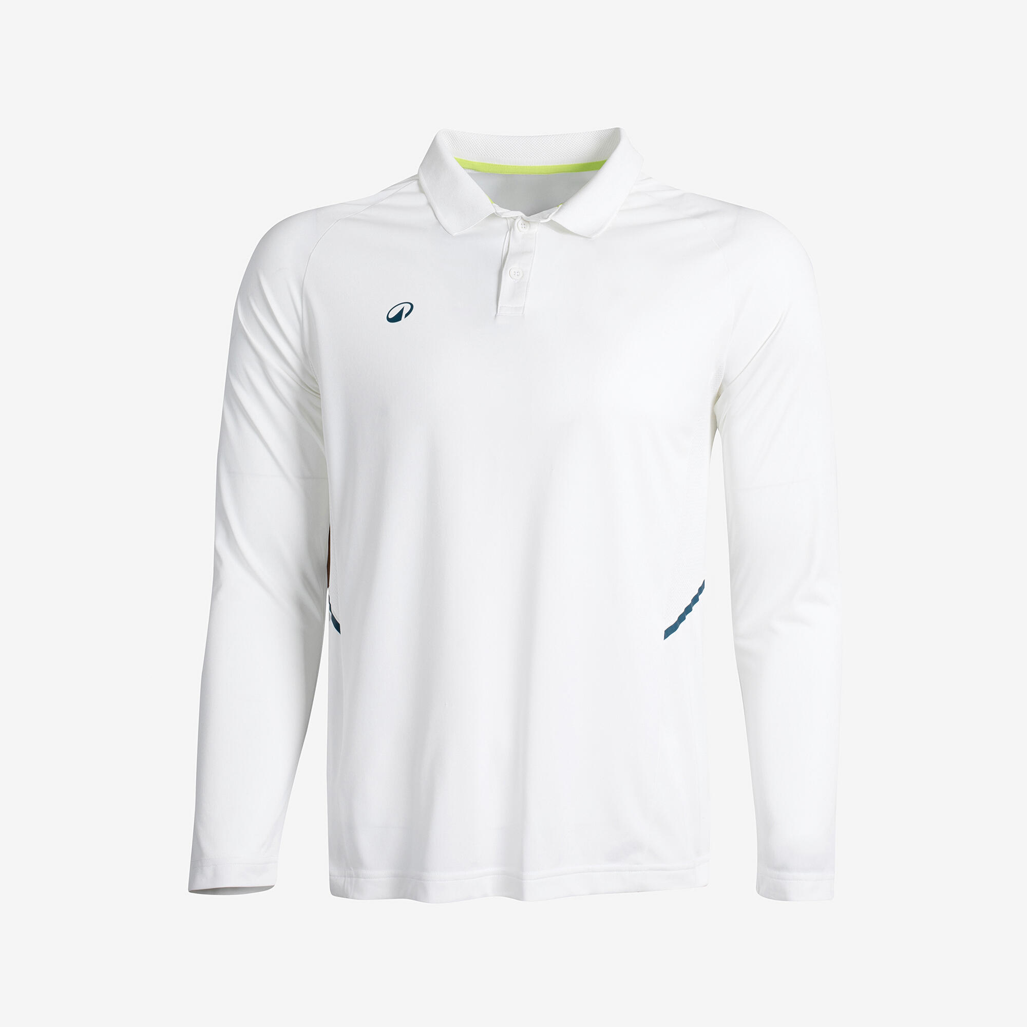 Men's Cricket Polo CP 500 White Full Sleeve