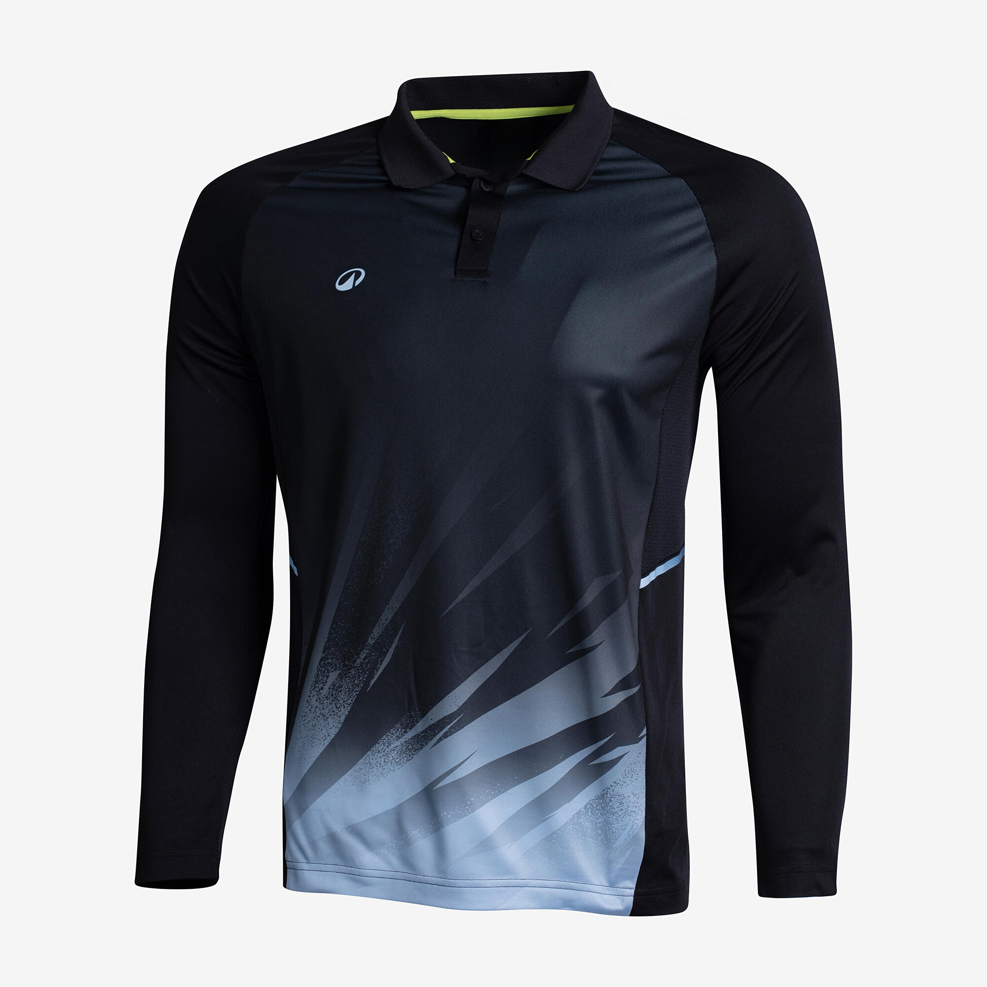 Men's Cricket Polo CP 500 Black Full Sleeve