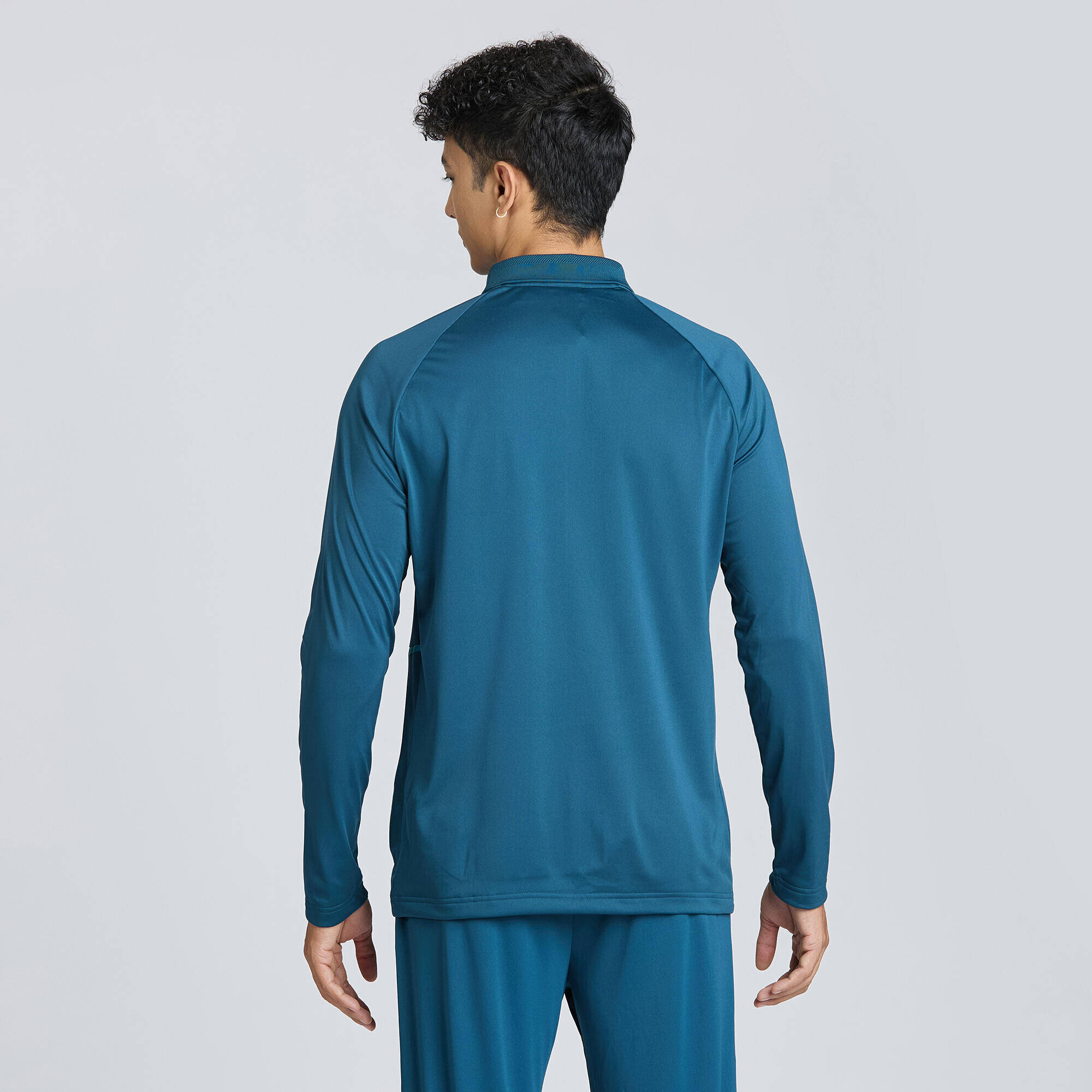 Men Cricket Full Sleeved Polo Tshirt CP500 - Blue -  5
